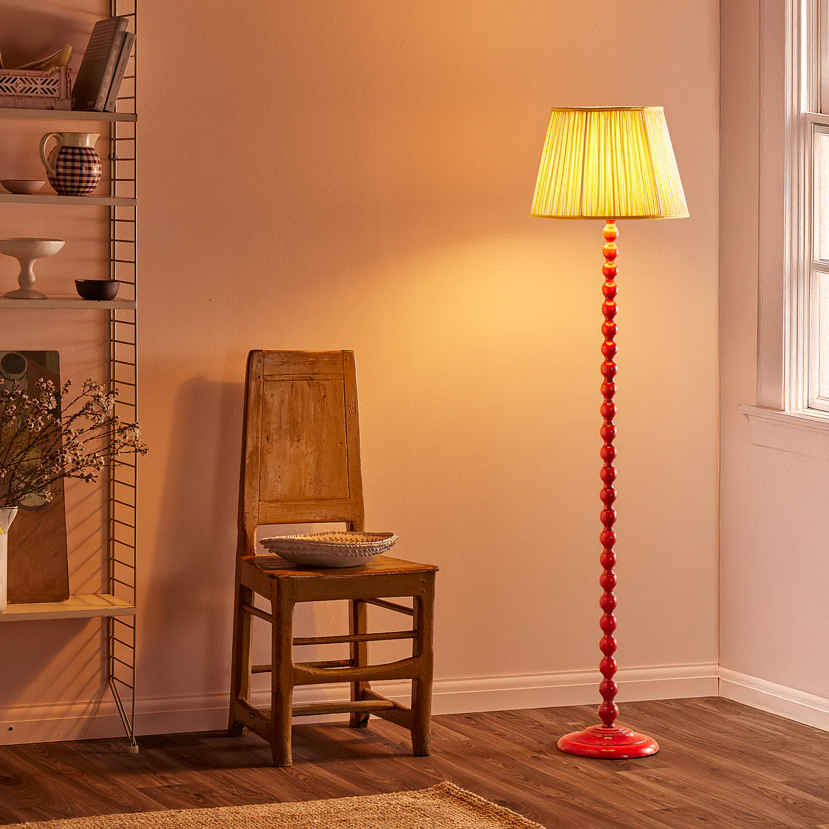 Lillee rechargeable standing lamp in Red - Image 2