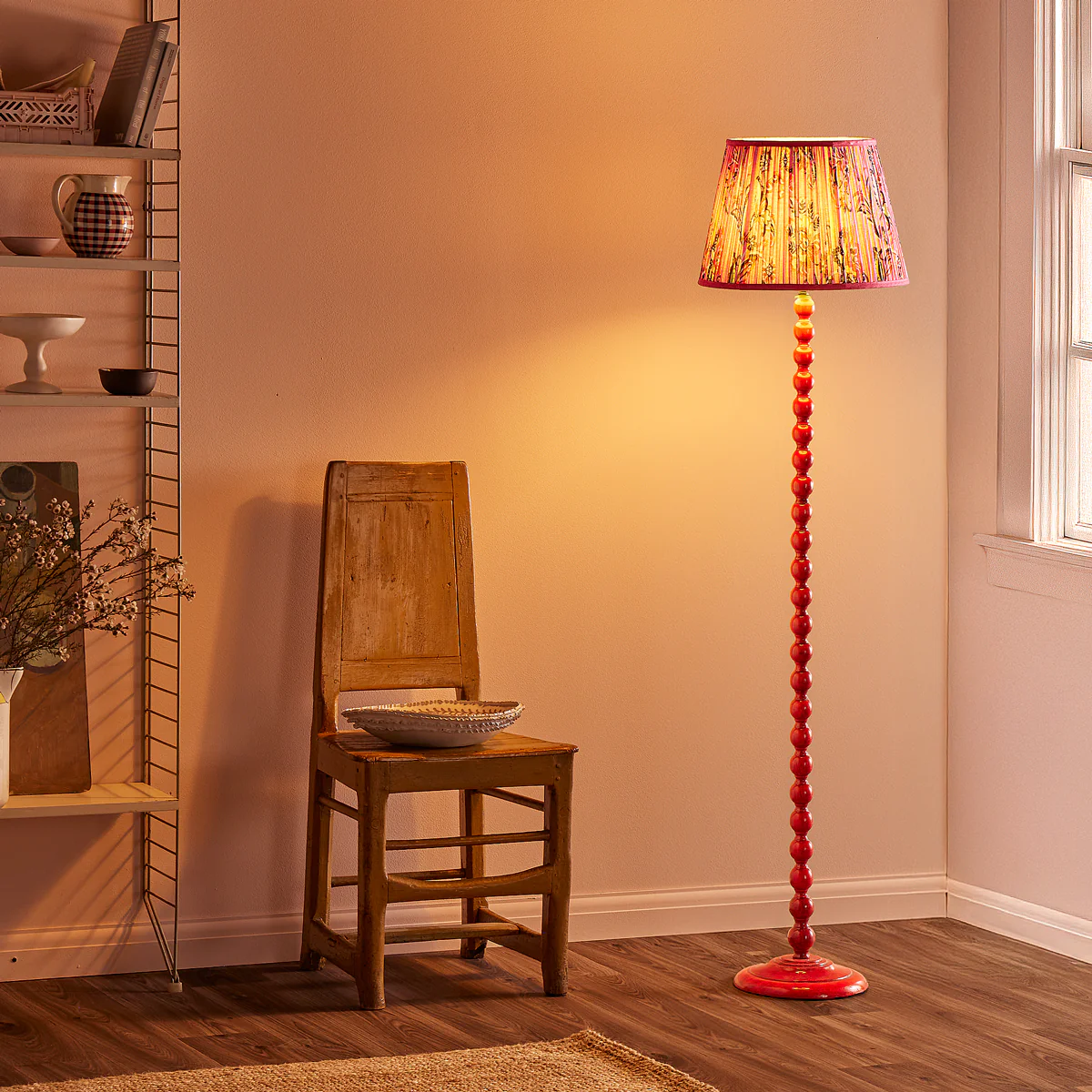 Lillee rechargeable standing lamp in Red - Image 8