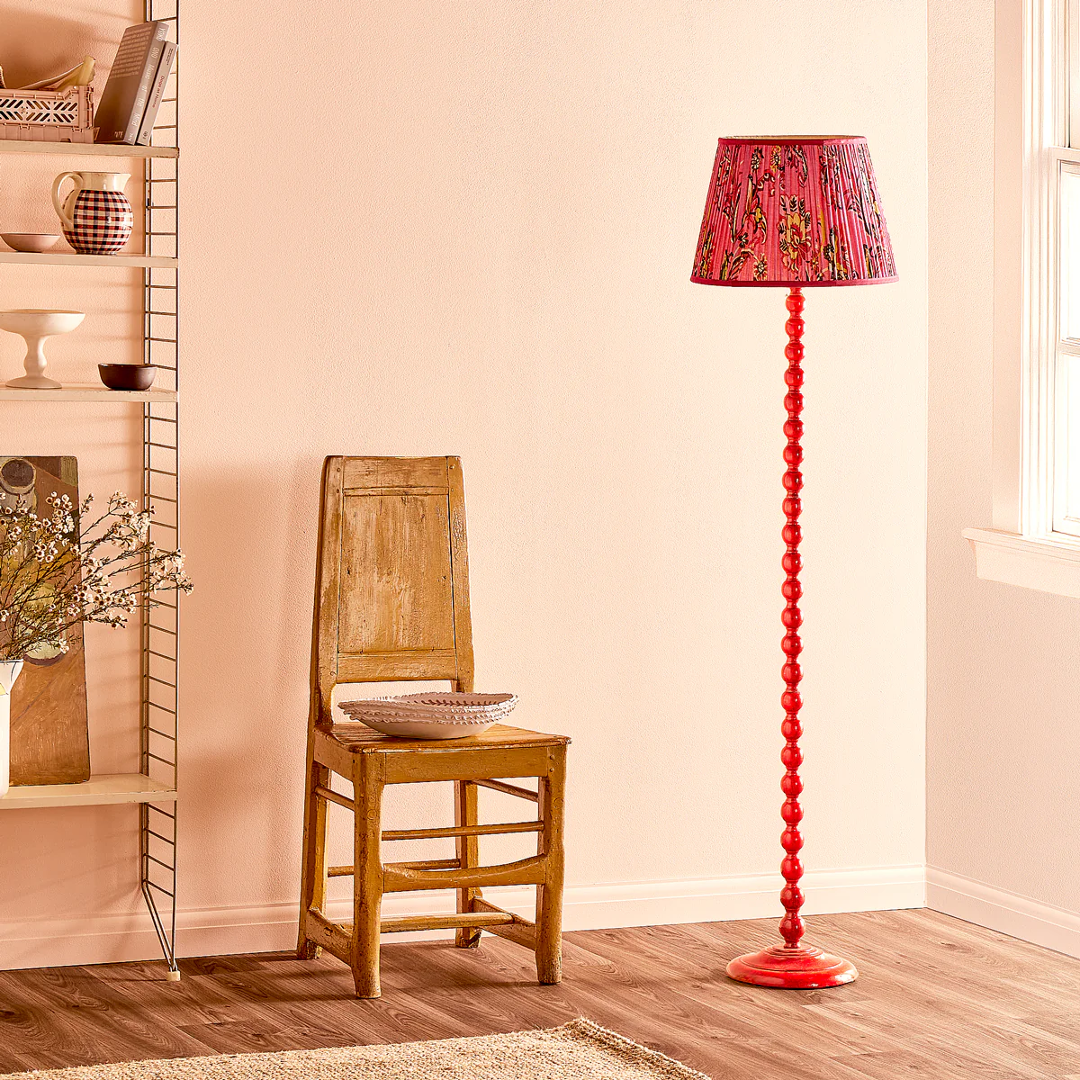 Lillee rechargeable standing lamp in Red - Image 9