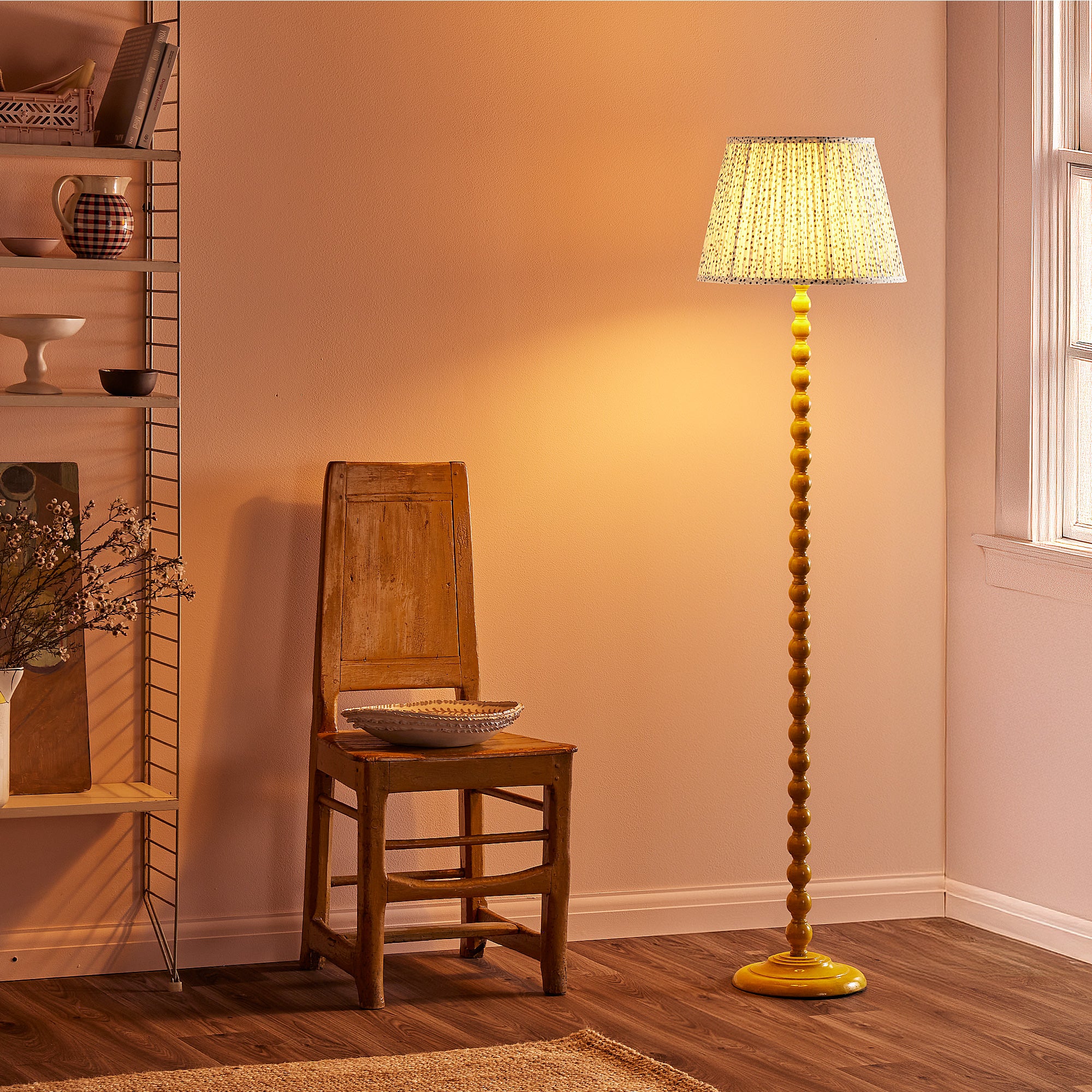 Lillee rechargeable standing lamp in yellow - Image 13