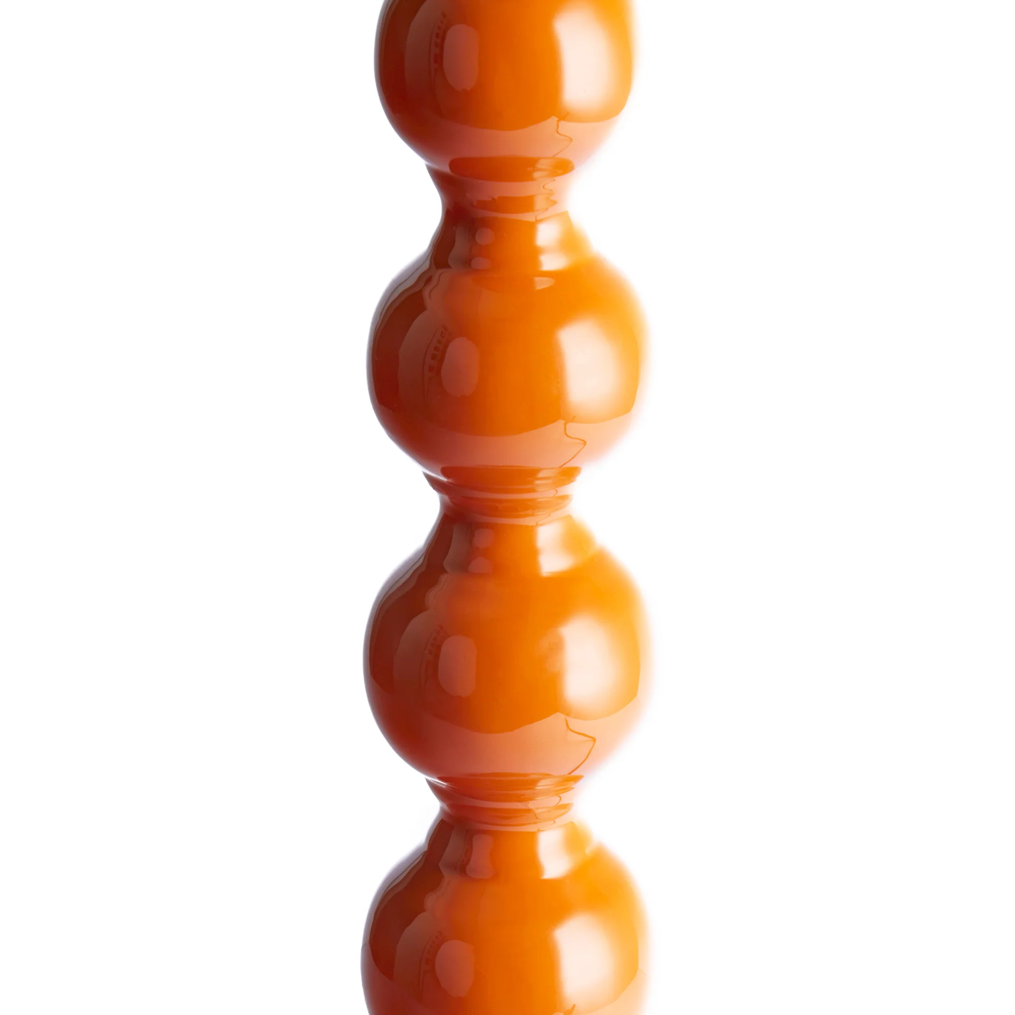 Lillee table lamp in burnt orange lacquered wood - Image 4