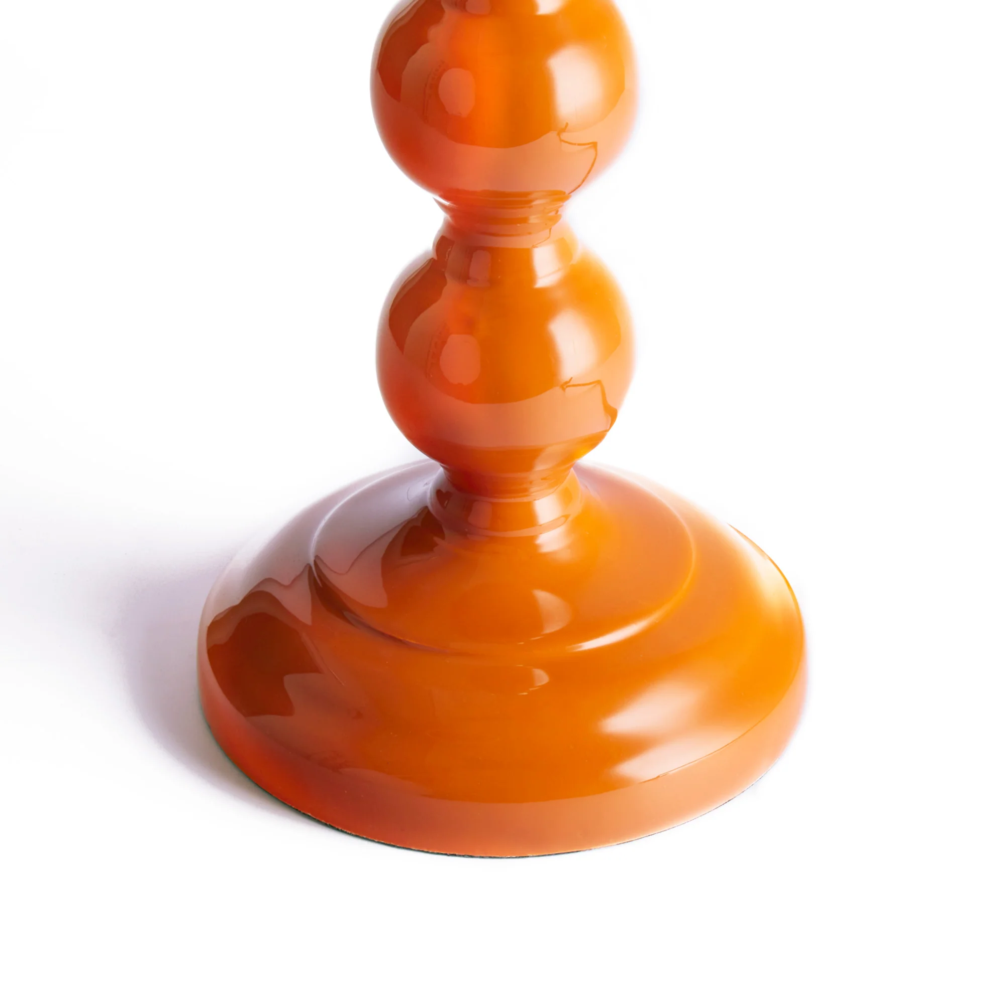 Lillee table lamp in burnt orange lacquered wood - Image 5