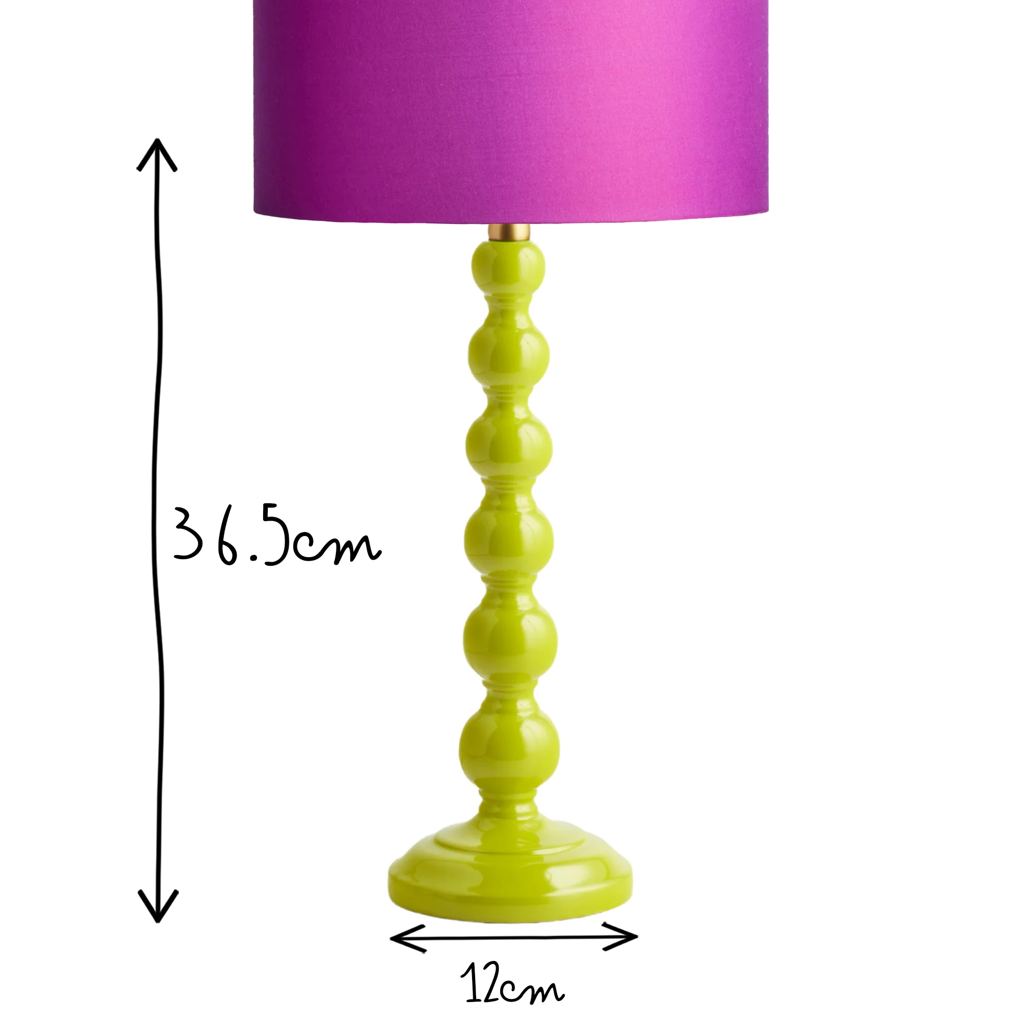 Lillee table lamp in lime - Image 9