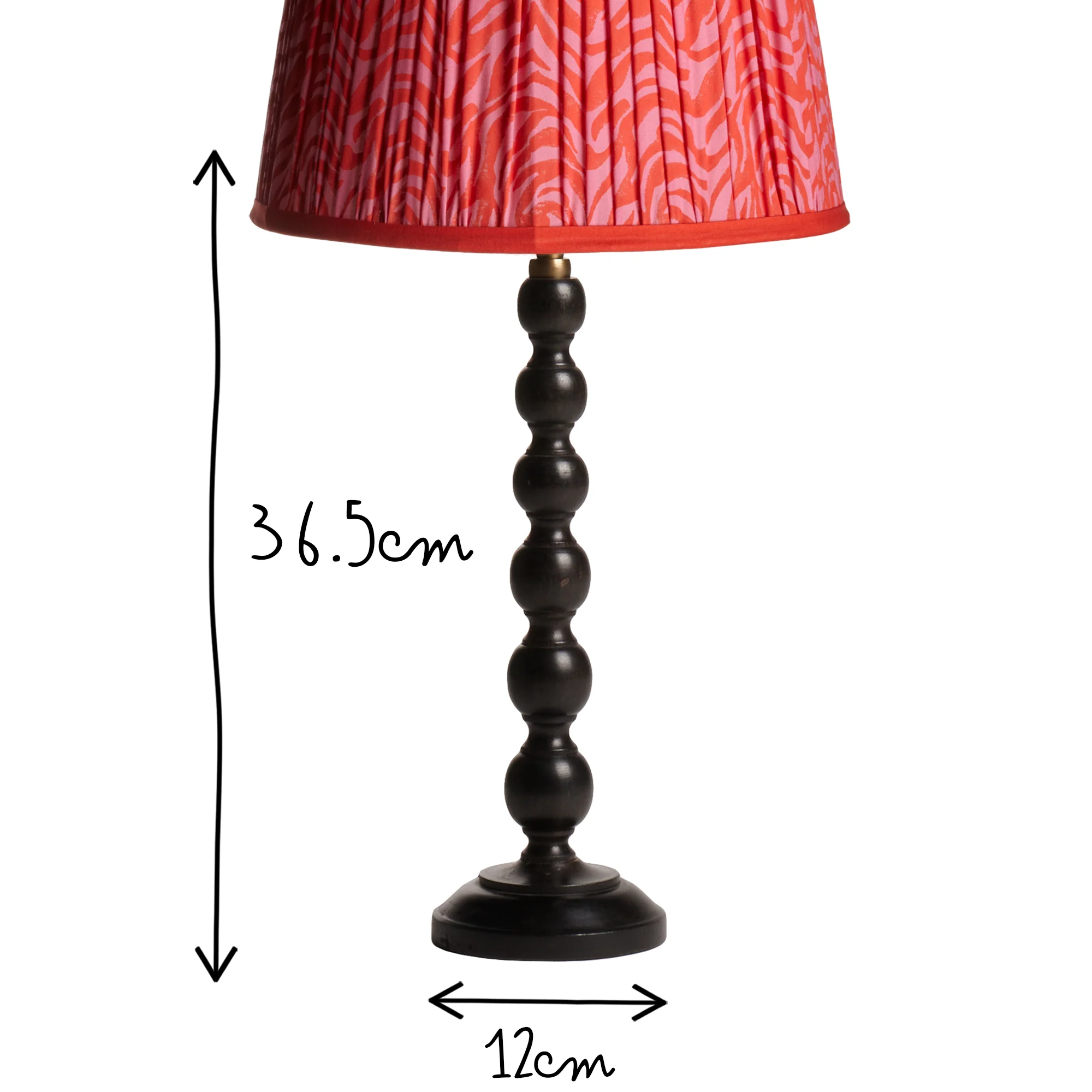 Lillee table lamp in wood with an ebony finish - Image 11