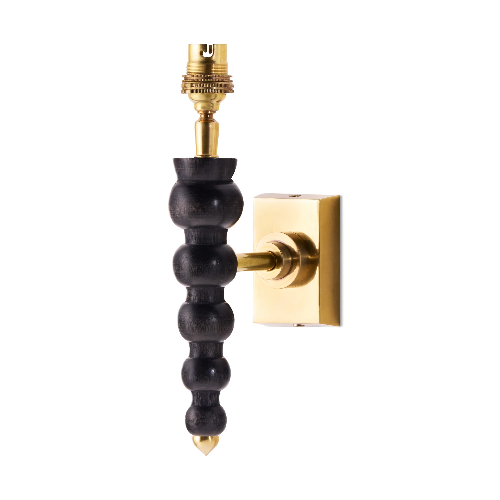 Lillee wall fitting in ebony
