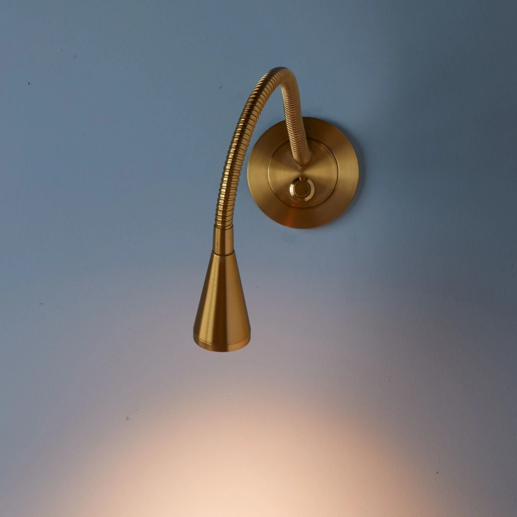 Limber wall light in an antique brass finish - Image 8