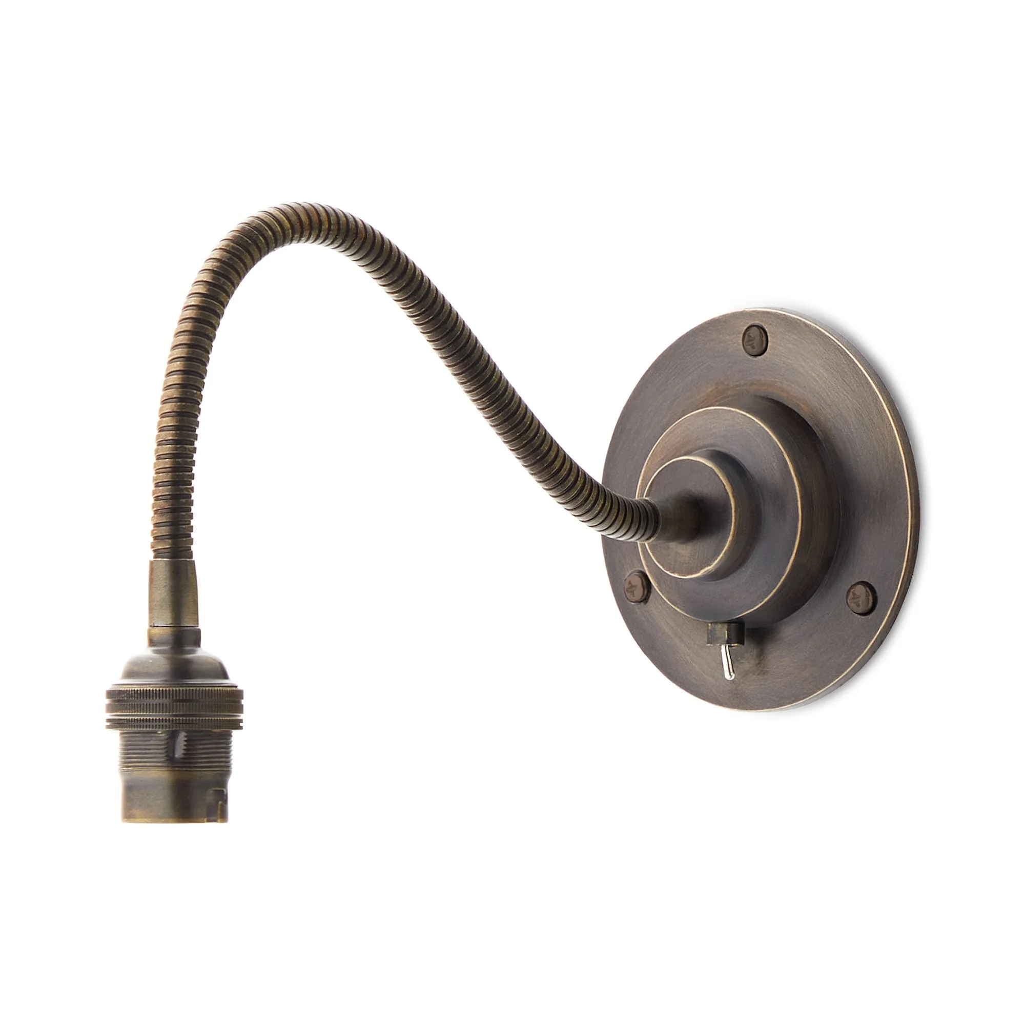 Lissome wall fitting in bronze