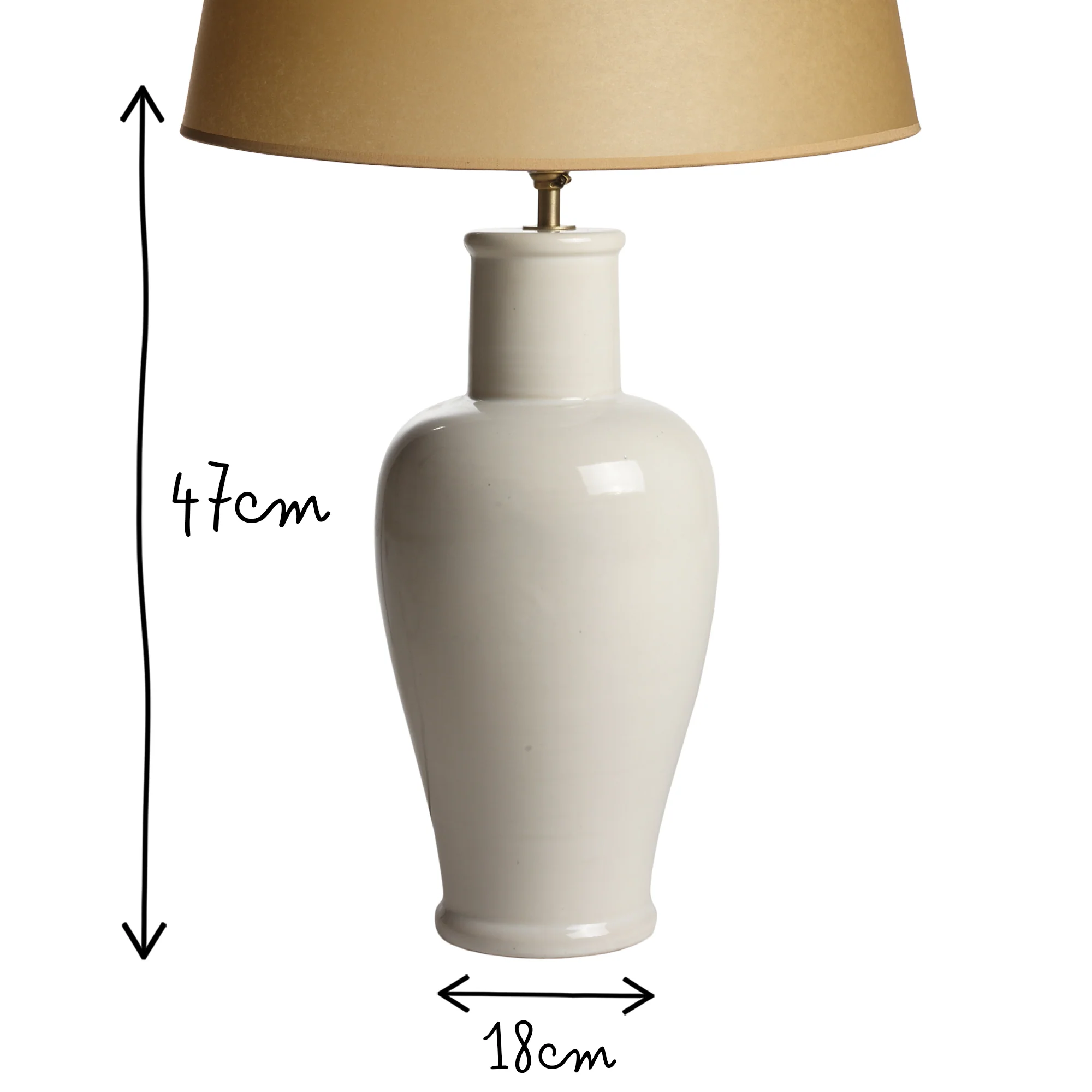 Larger Lolita table lamp in a stone glaze - Image 11
