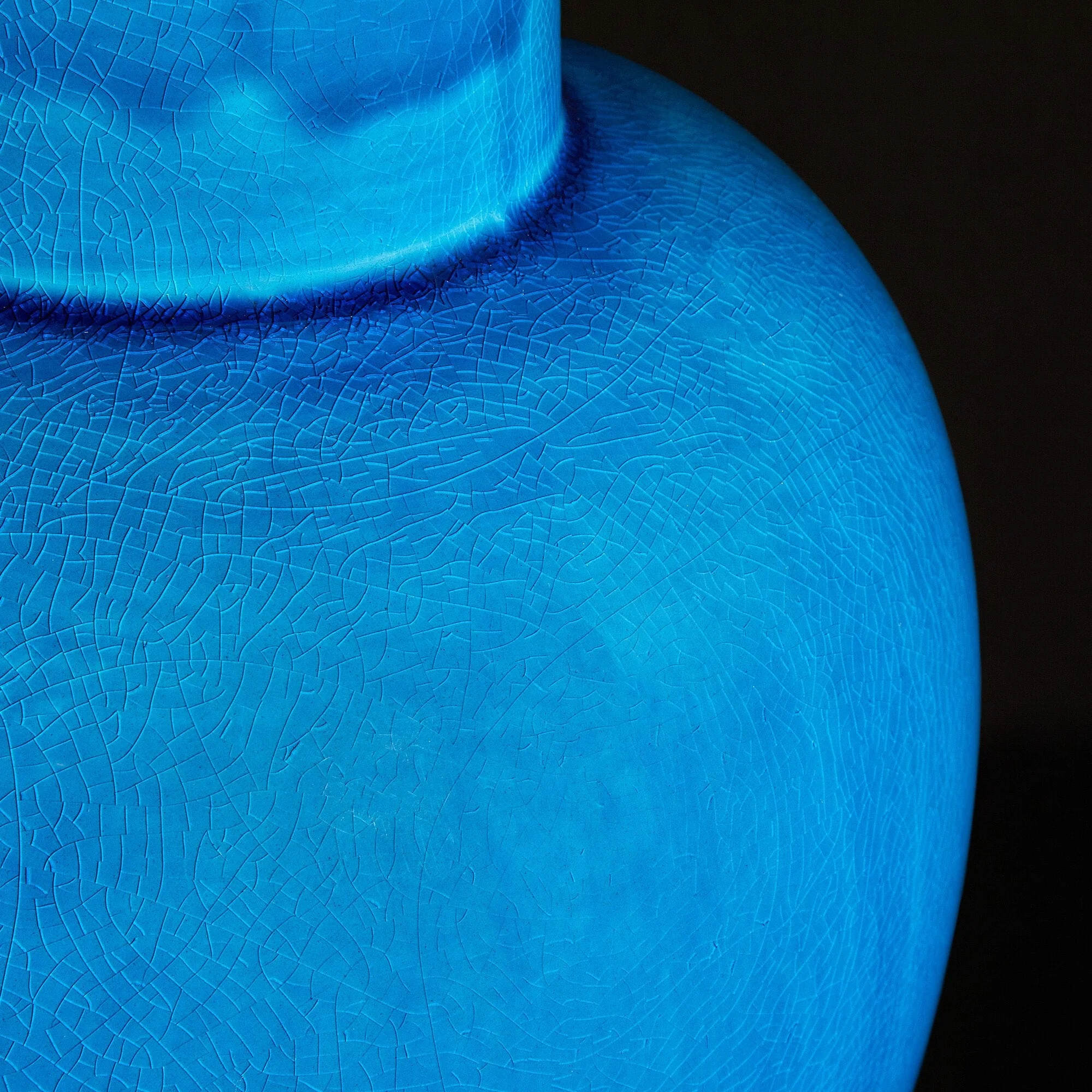 Larger Lolita table lamp in a turquoise glaze - Image 4