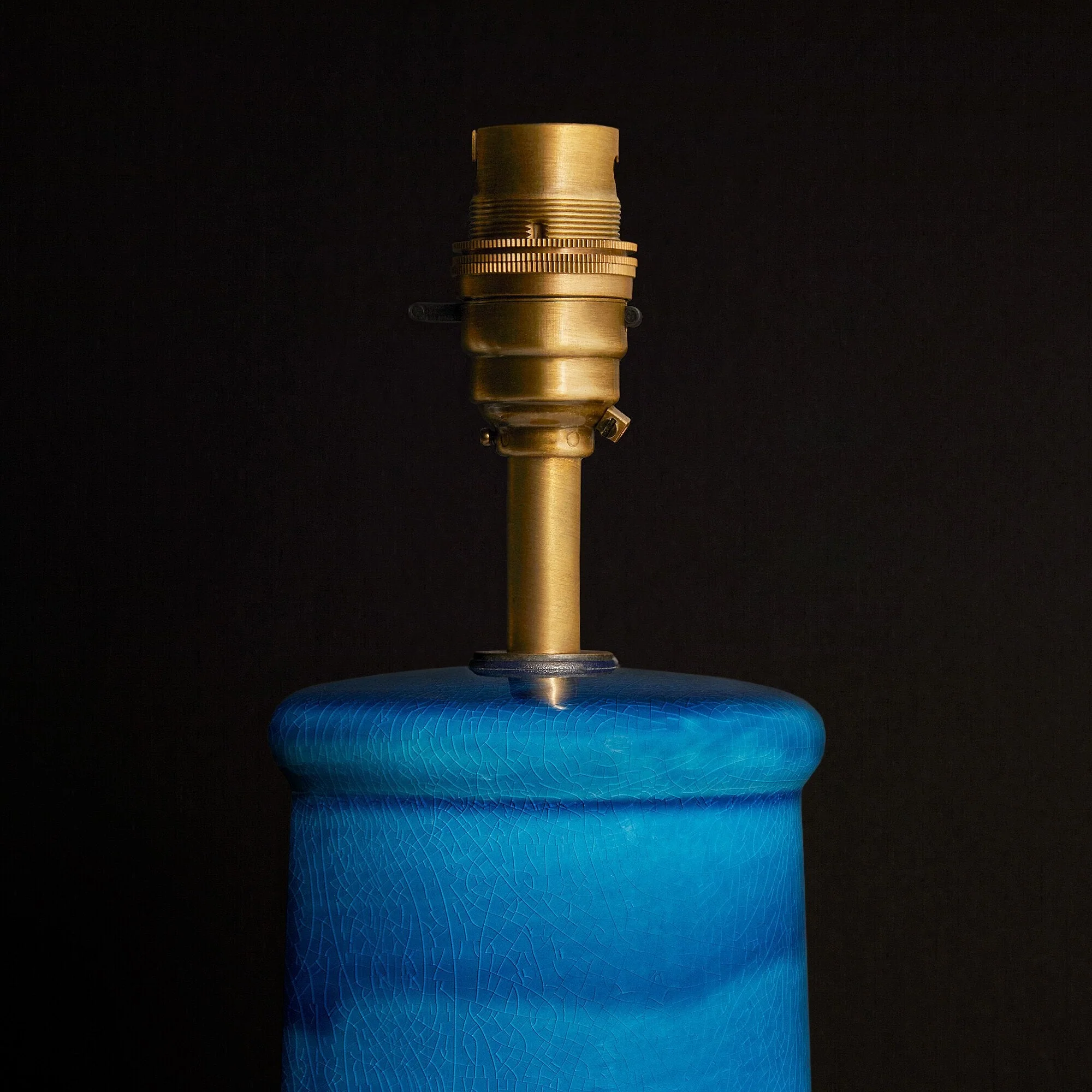 Larger Lolita table lamp in a turquoise glaze - Image 5