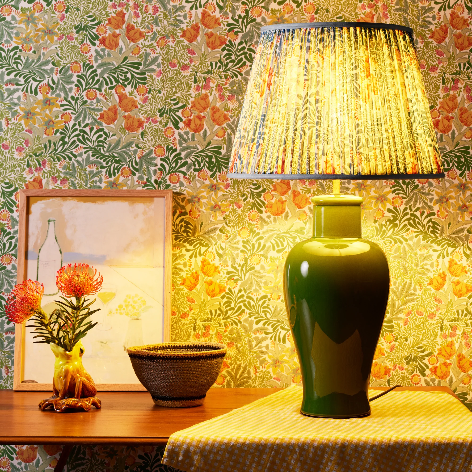 Larger Lolita table lamp in an emerald glaze - Image 2