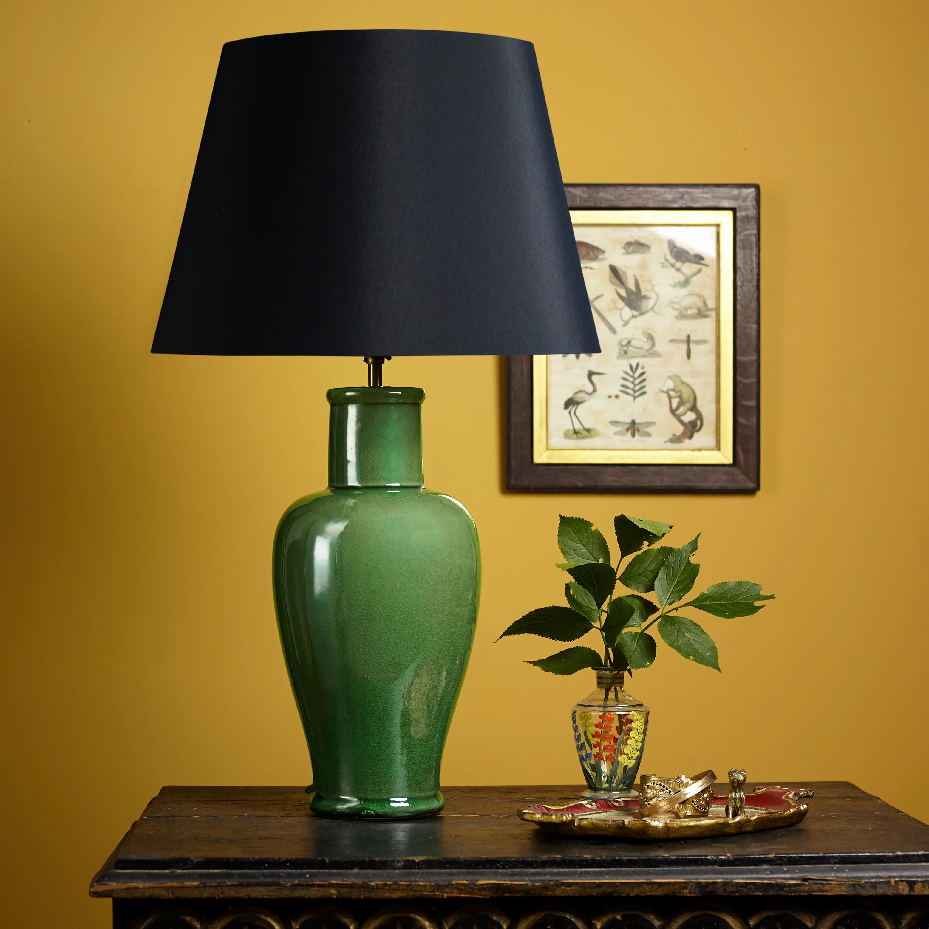 Larger Lolita table lamp in an emerald glaze - Image 7