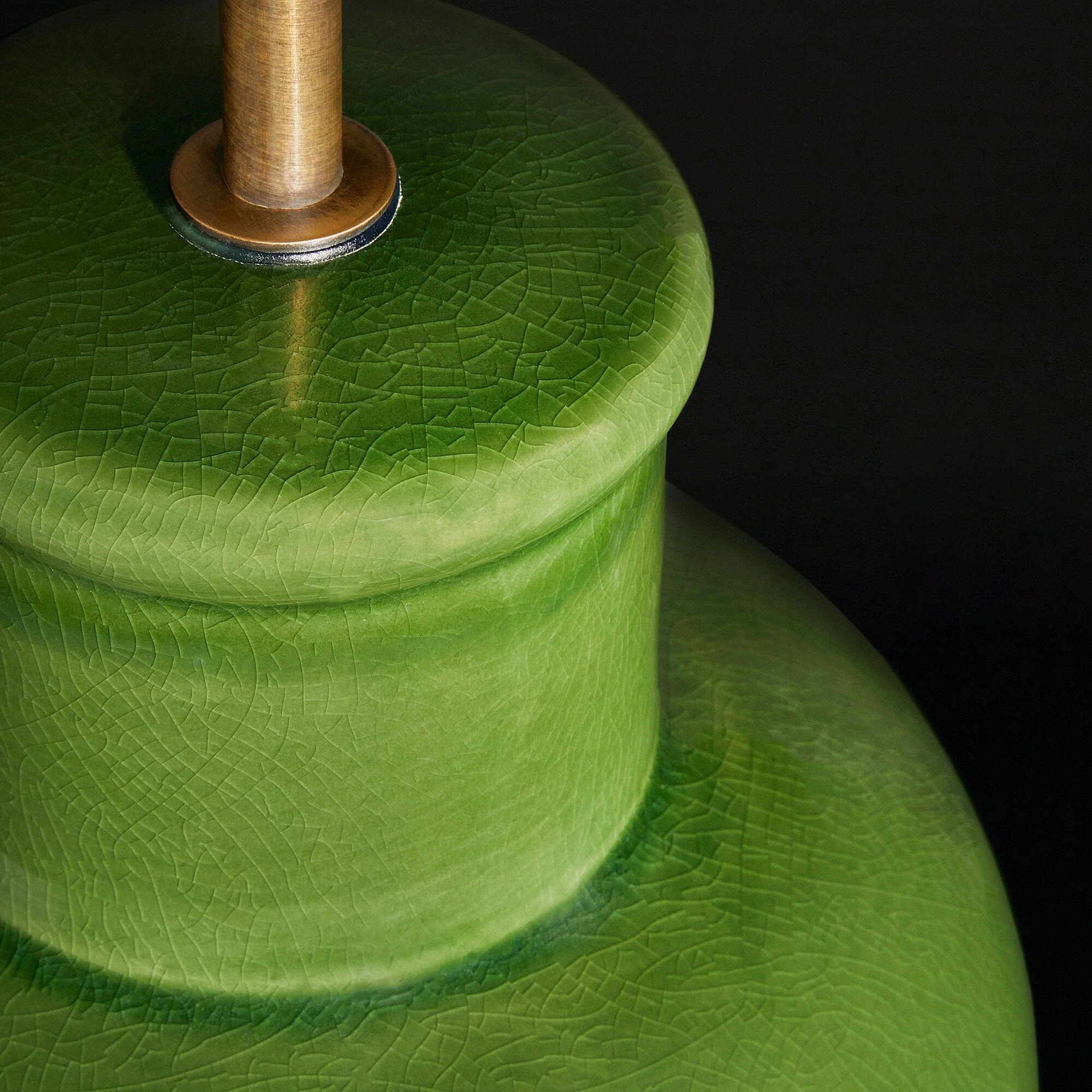 Larger Lolita table lamp in an emerald glaze - Image 8