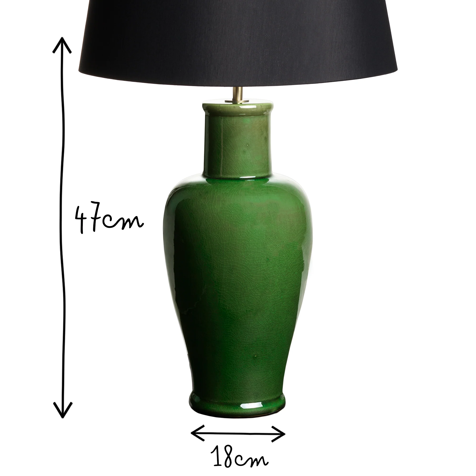 Larger Lolita table lamp in an emerald glaze - Image 9