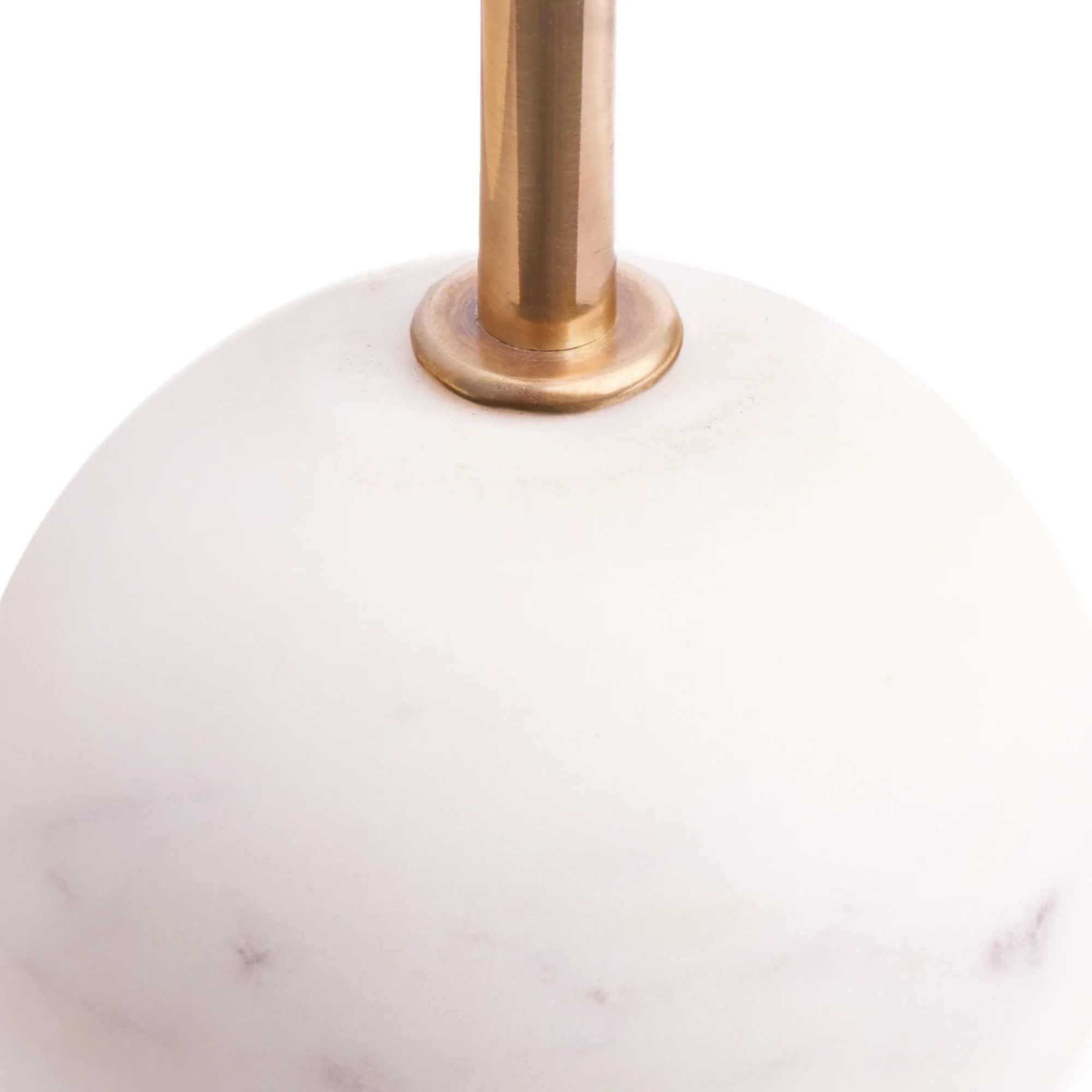 Lollie rechargeable table lamp in white marble - Image 5