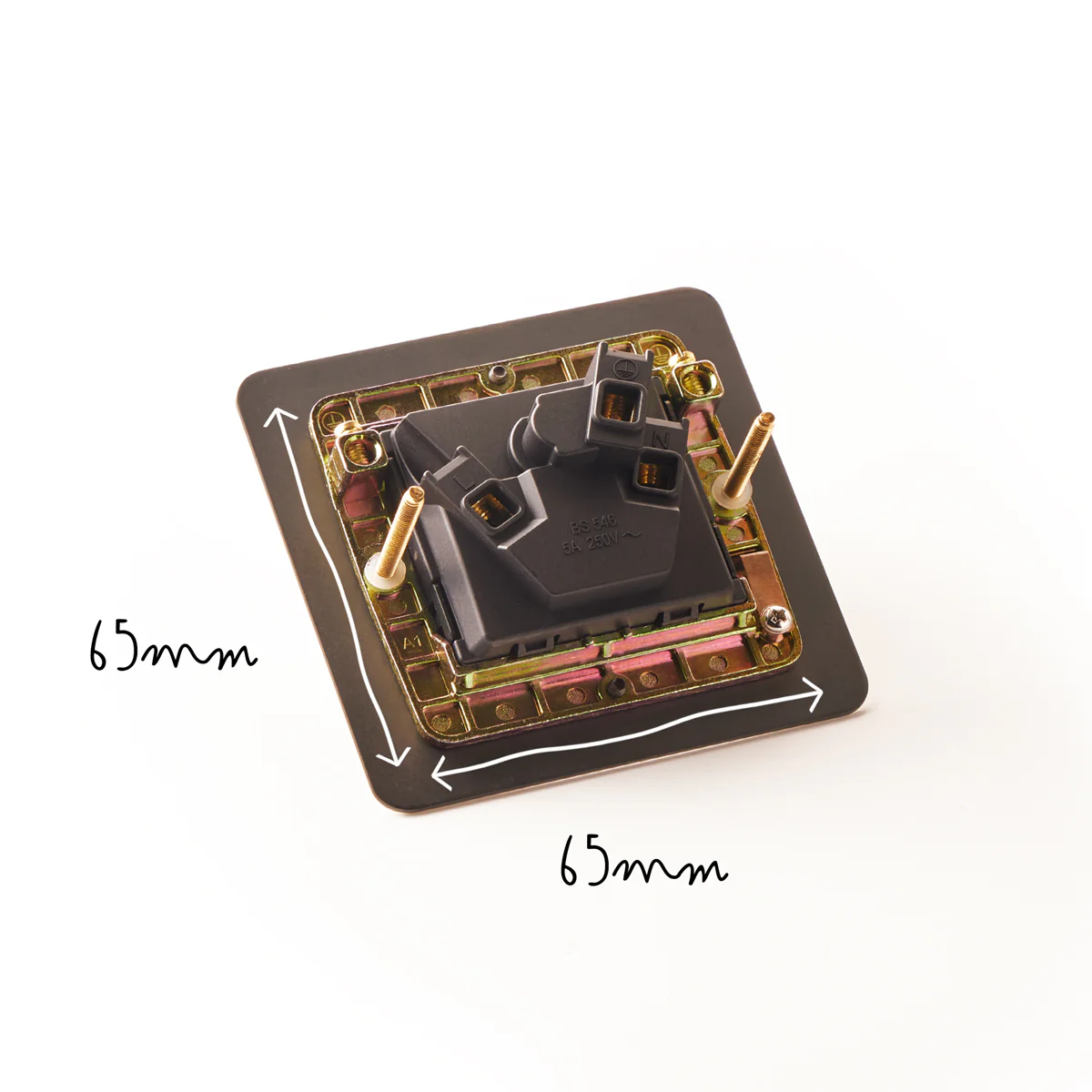Lucian 5A socket with black inserts in bronze - Image 5