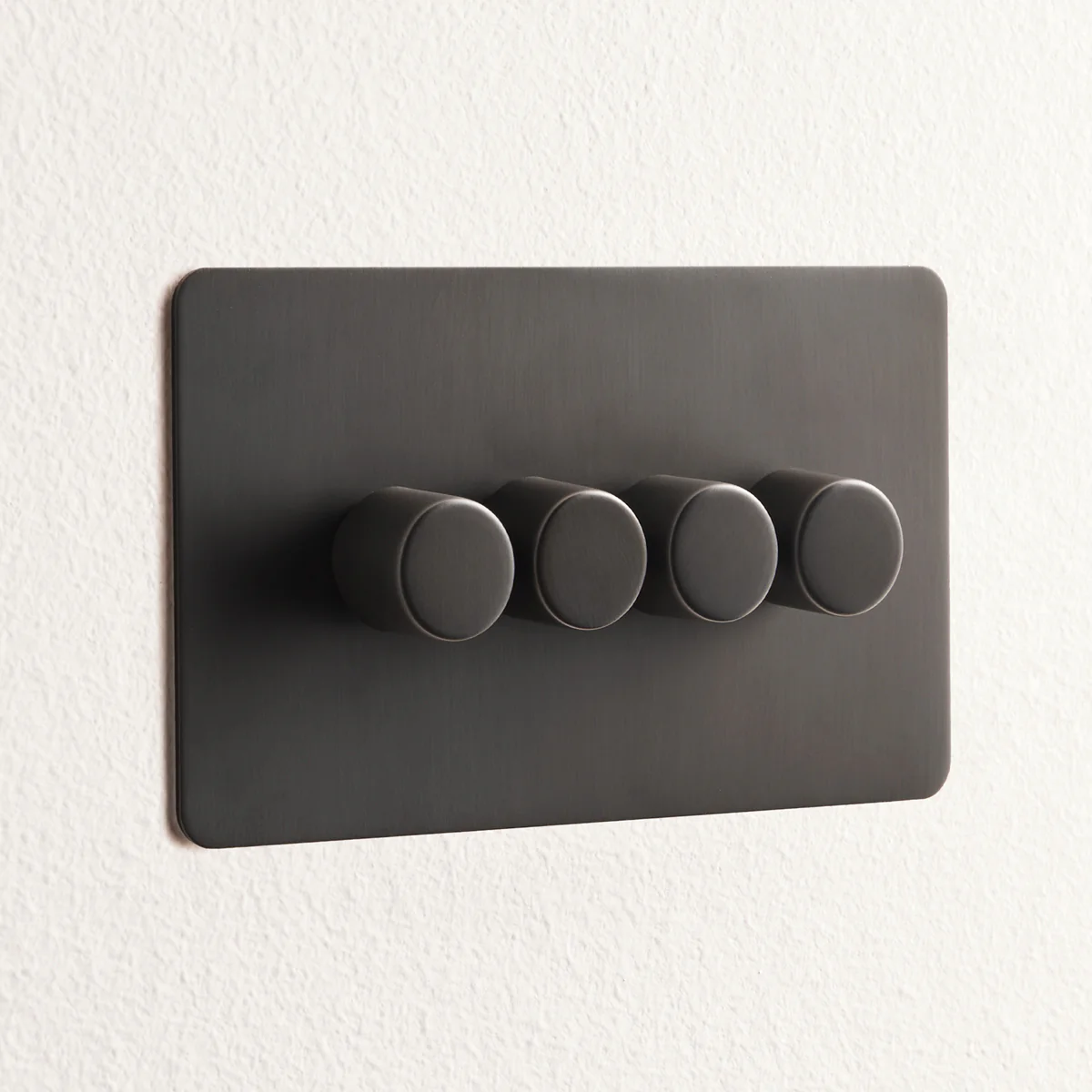 Lucian four gang dimmer switch in bronze - Image 2