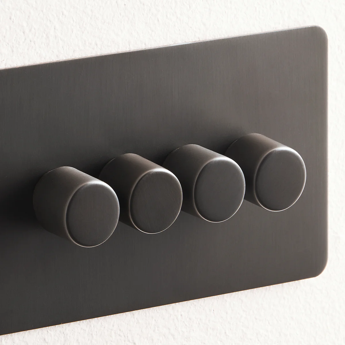 Lucian four gang dimmer switch in bronze - Image 3