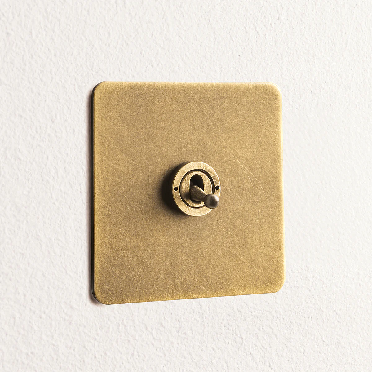 Lucian one gang 2 way toggle switch in aged brass - Image 2