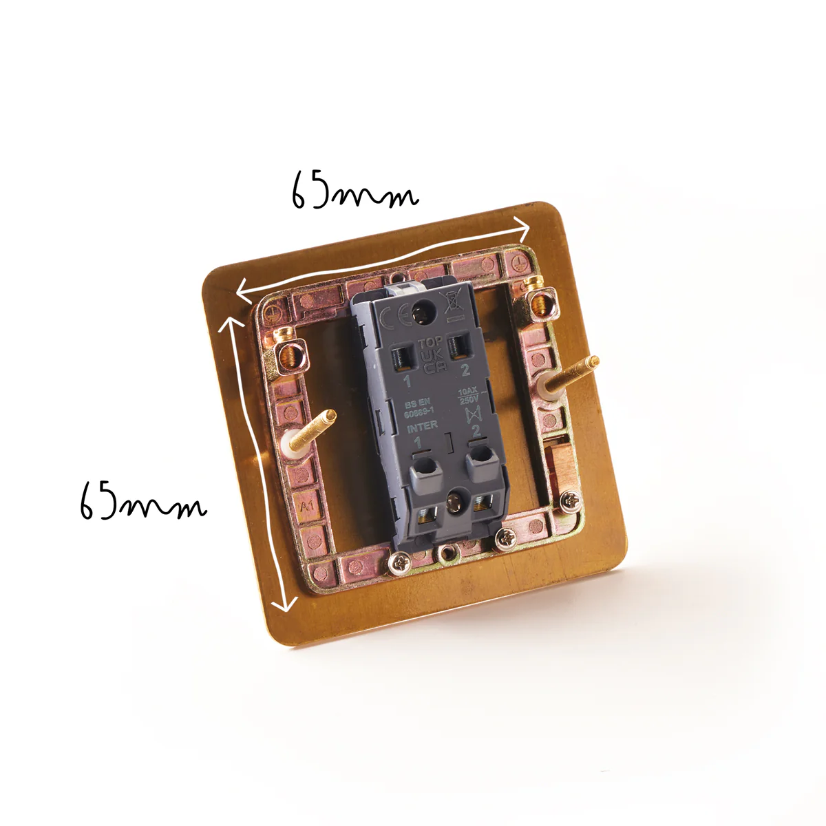 Lucian one gang 2 way toggle switch in top brass - Image 5
