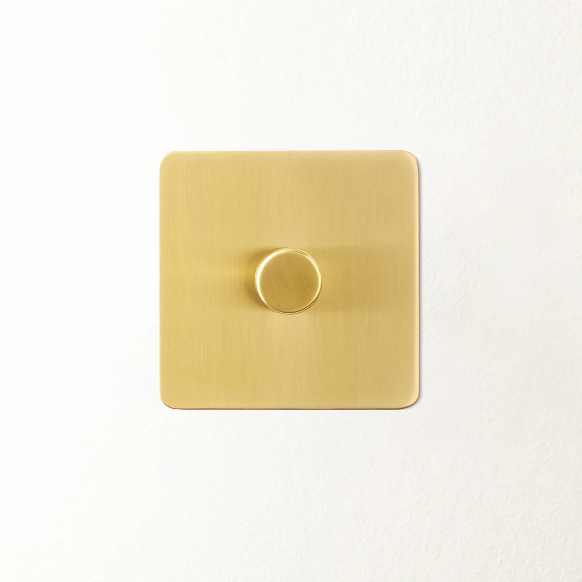 Lucian one gang dimmer switch in top brass