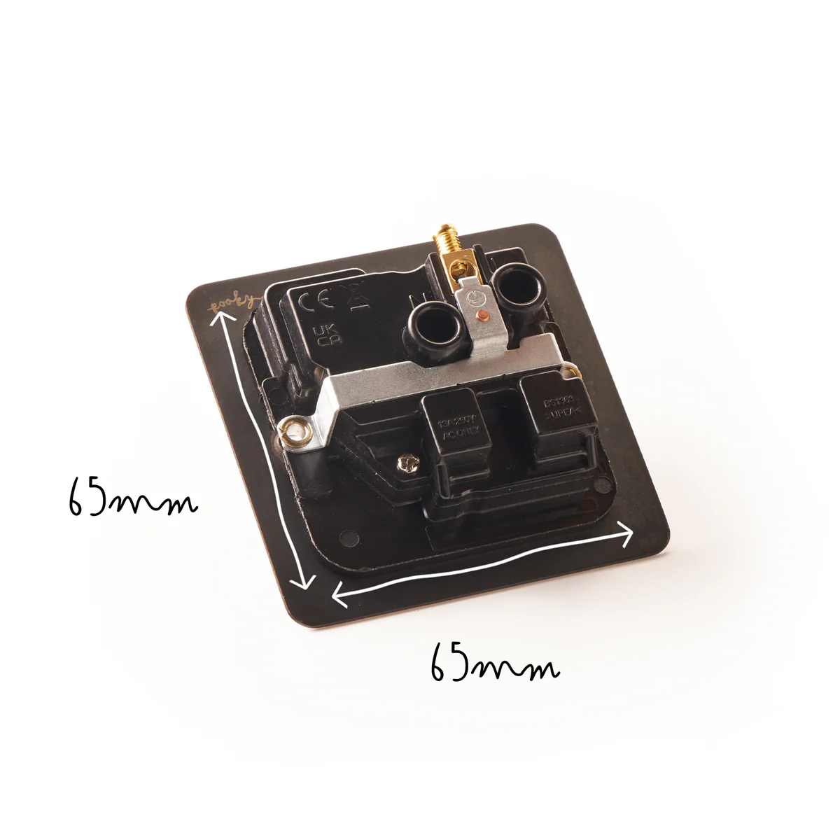 Lucian single socket with black inserts in bronze - Image 5