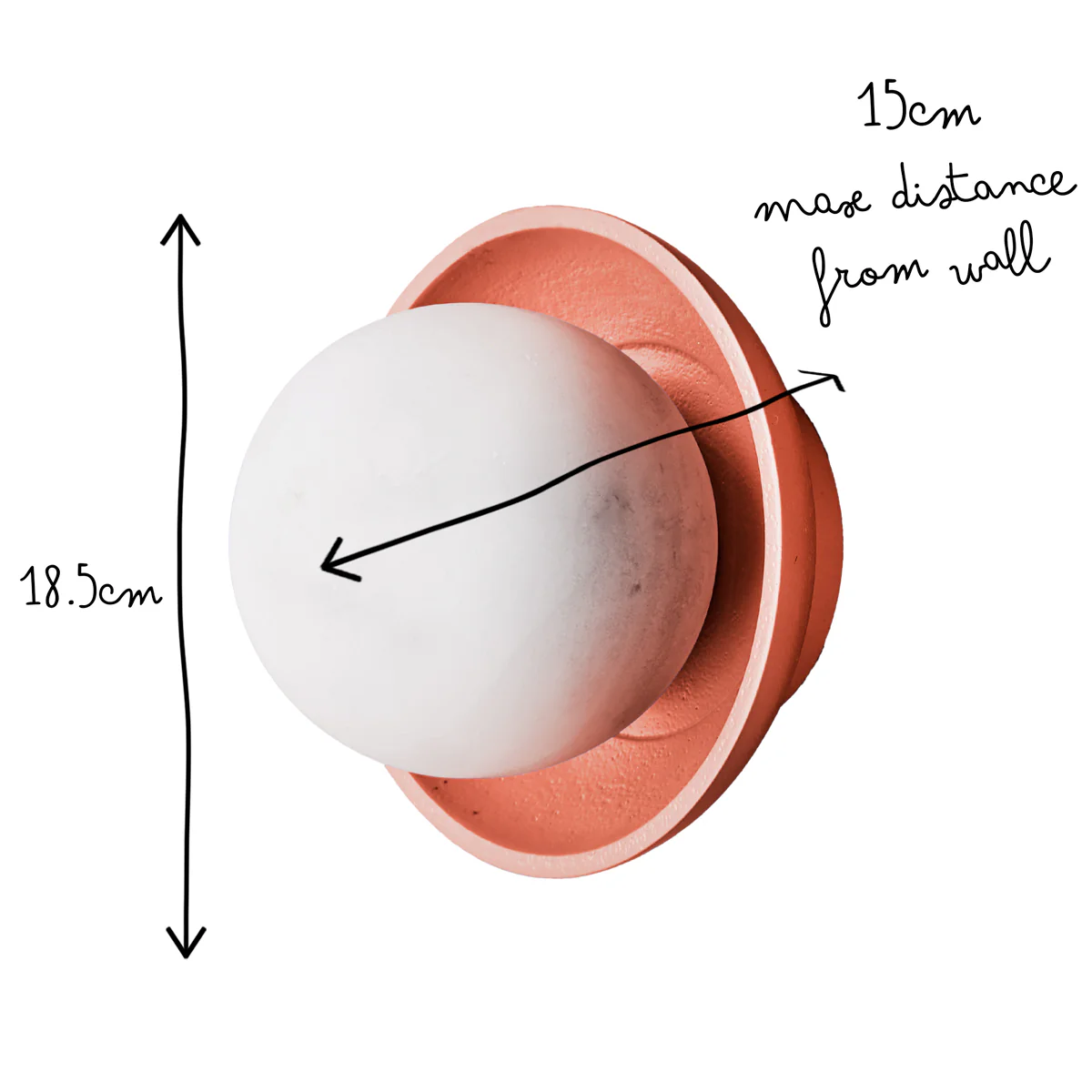 Luna wall light in terracotta finish by Matthew Williamson - Image 11