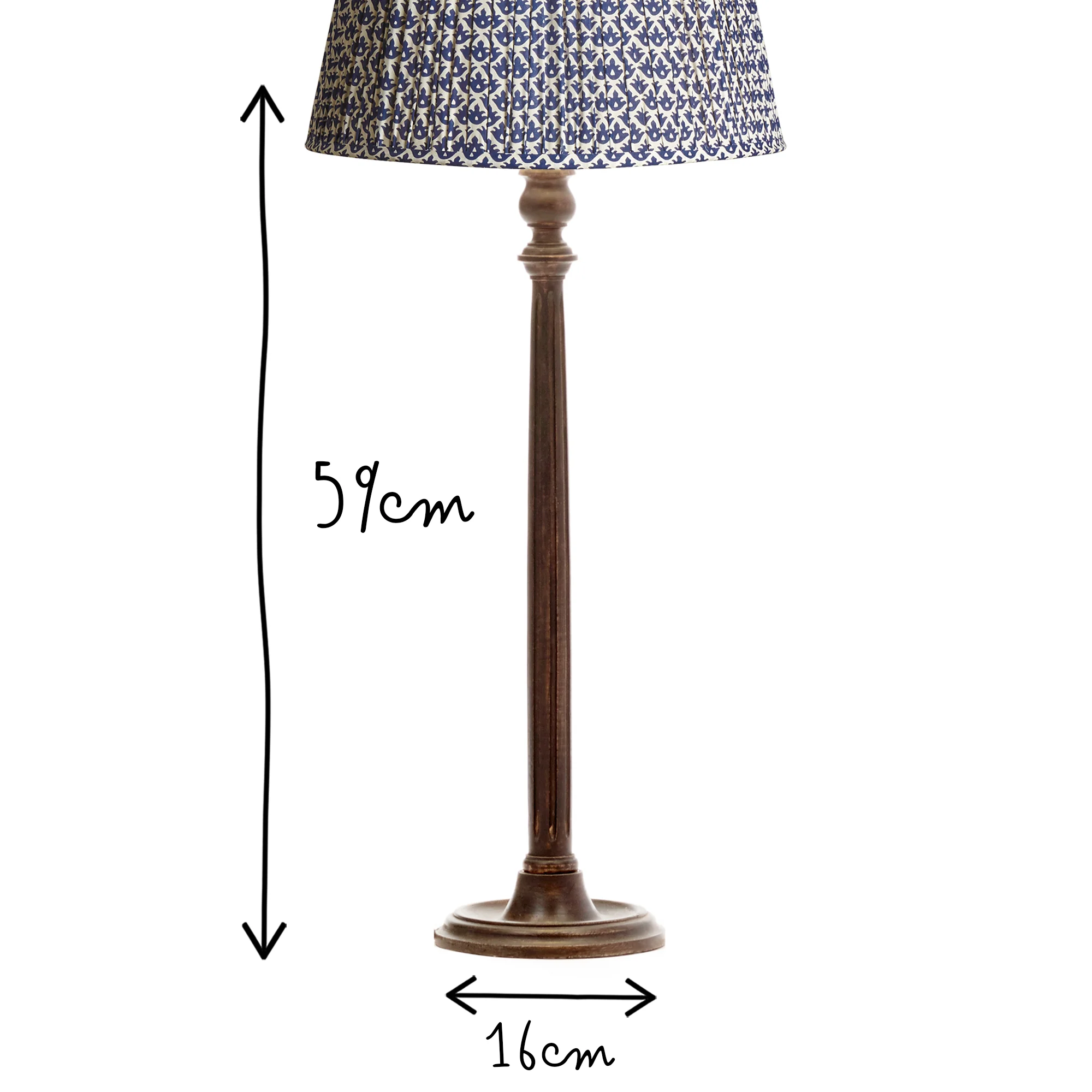 Luty table lamp in mahogany - Image 7
