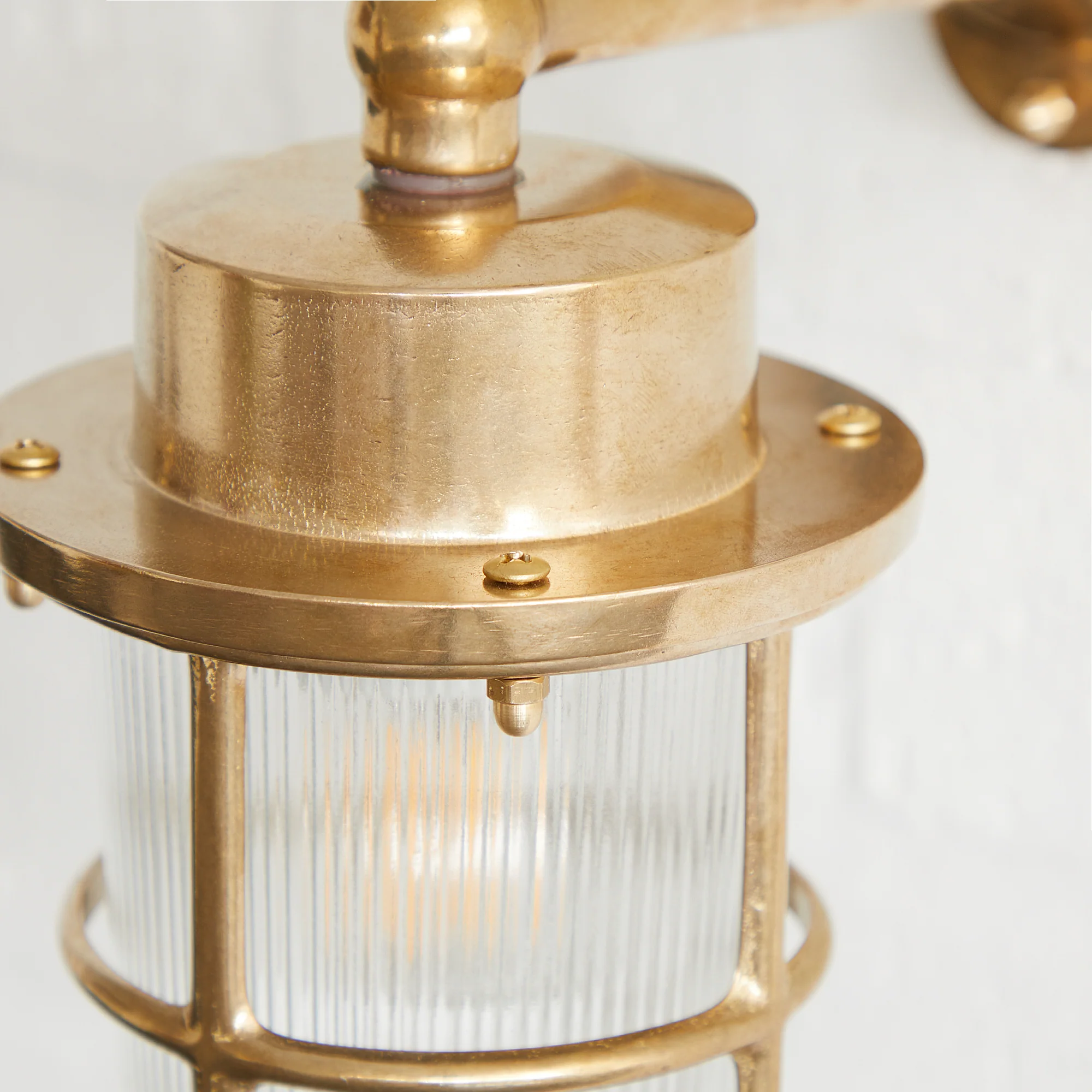 Magellan ip64 wall mounted sconce in unlacquered natural brass - Image 3