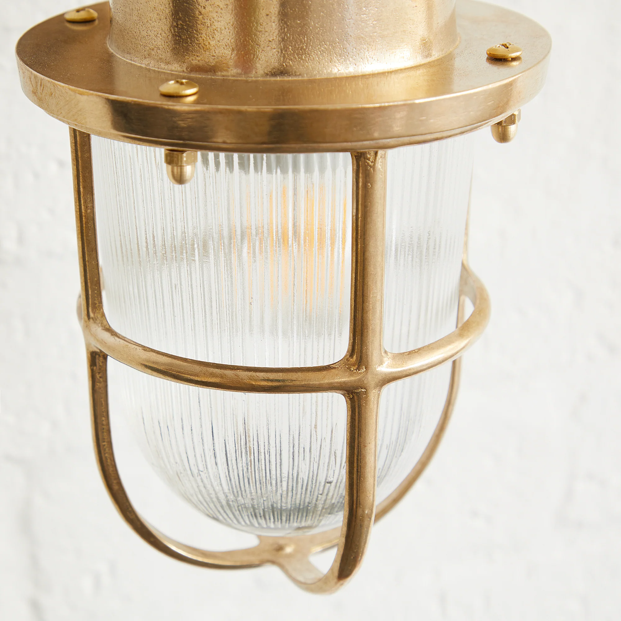 Magellan ip64 wall mounted sconce in unlacquered natural brass - Image 7
