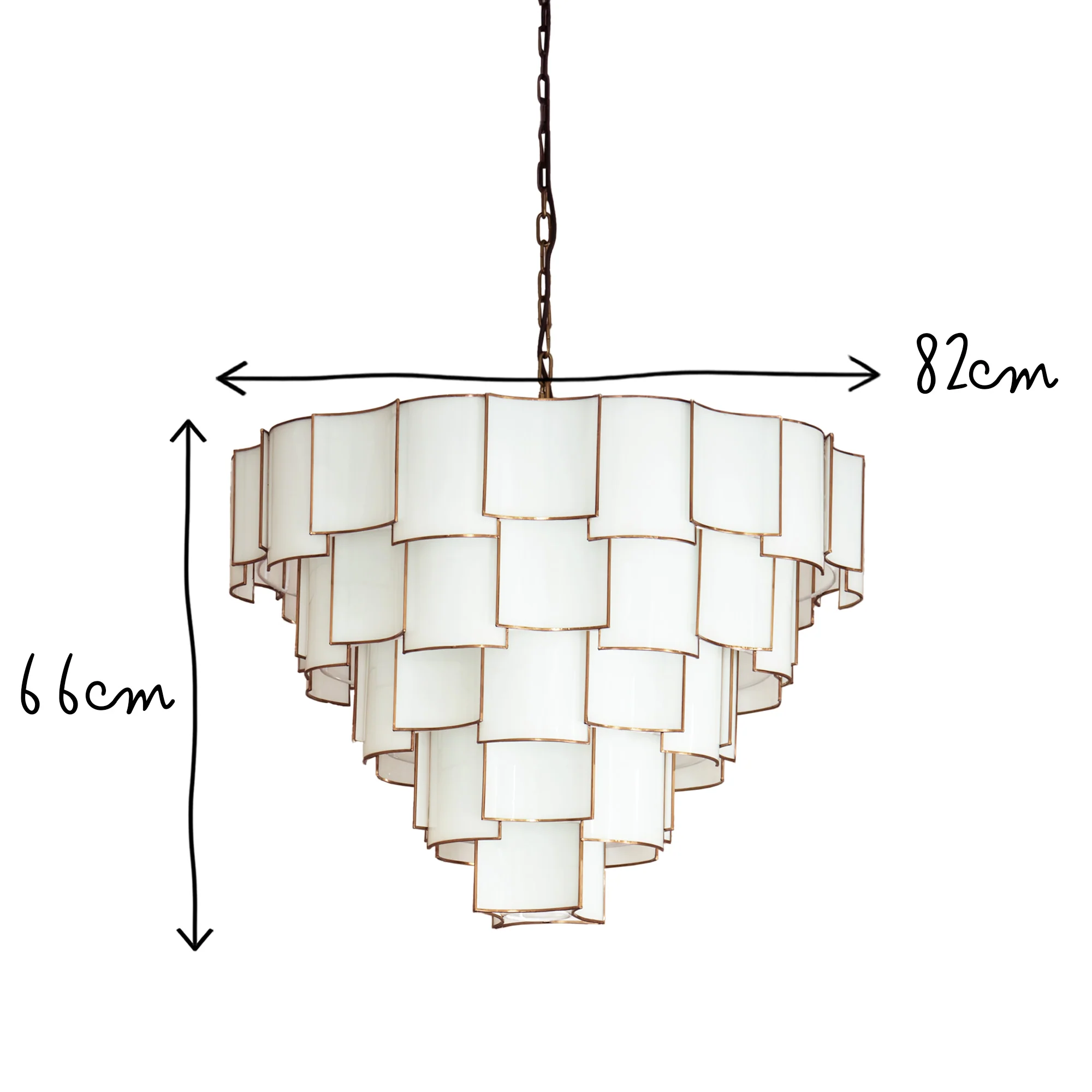 Magnus Chandelier in Opaline Glass - Image 9
