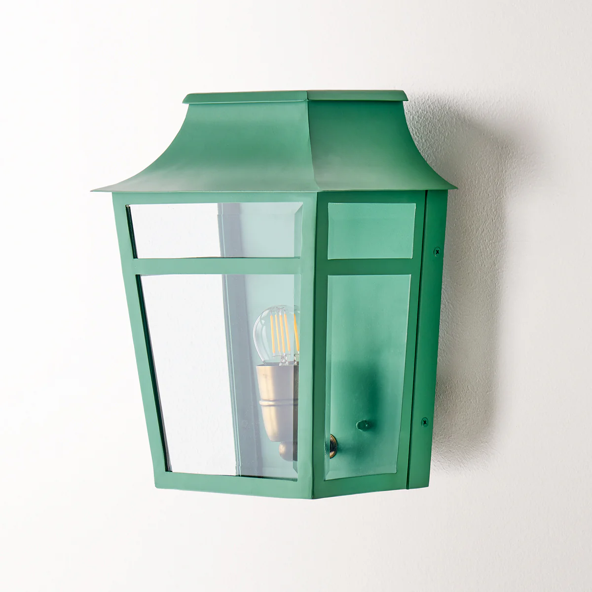Majorelle ip44 wall lantern in Sage - Image 12