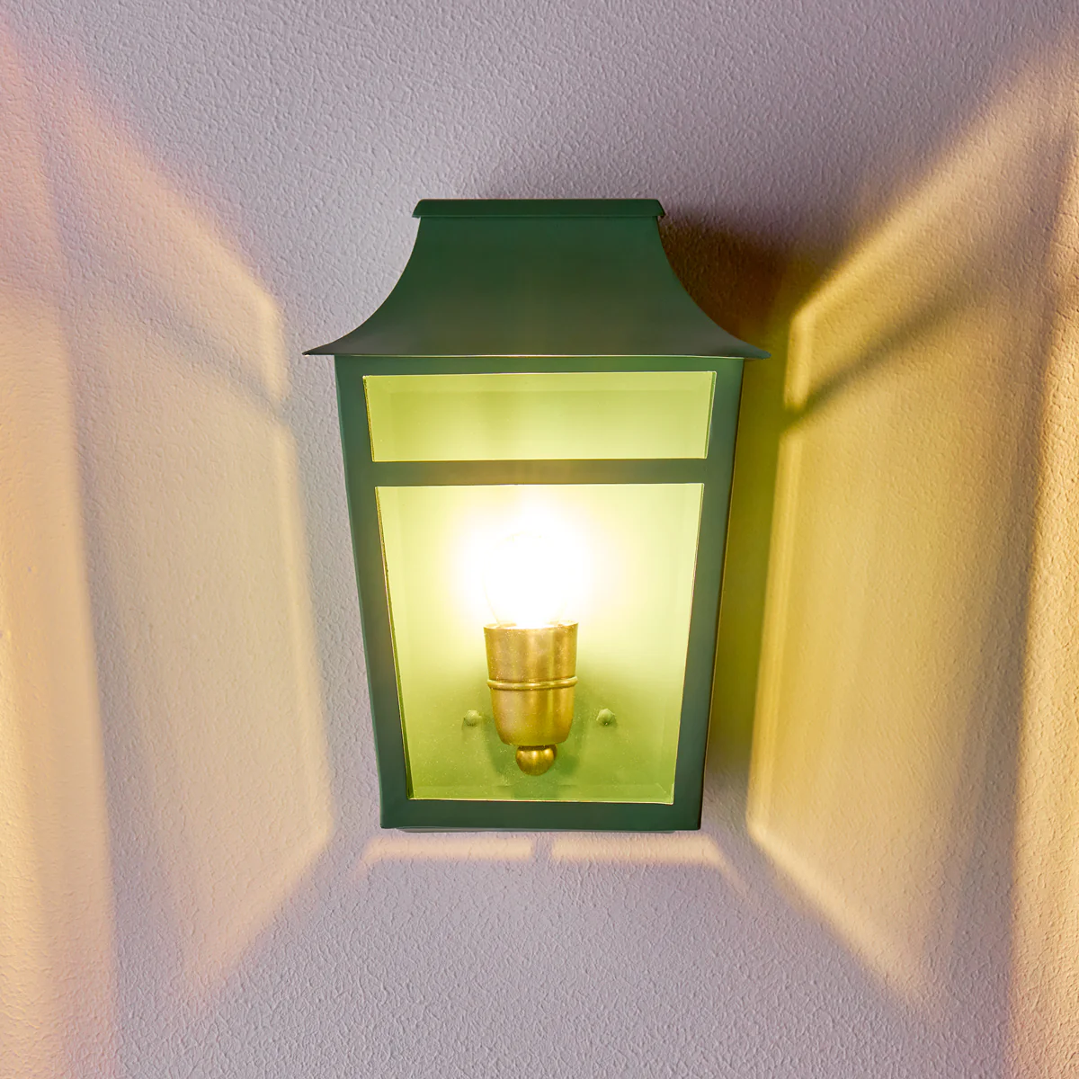 Majorelle ip44 wall lantern in Sage - Image 13