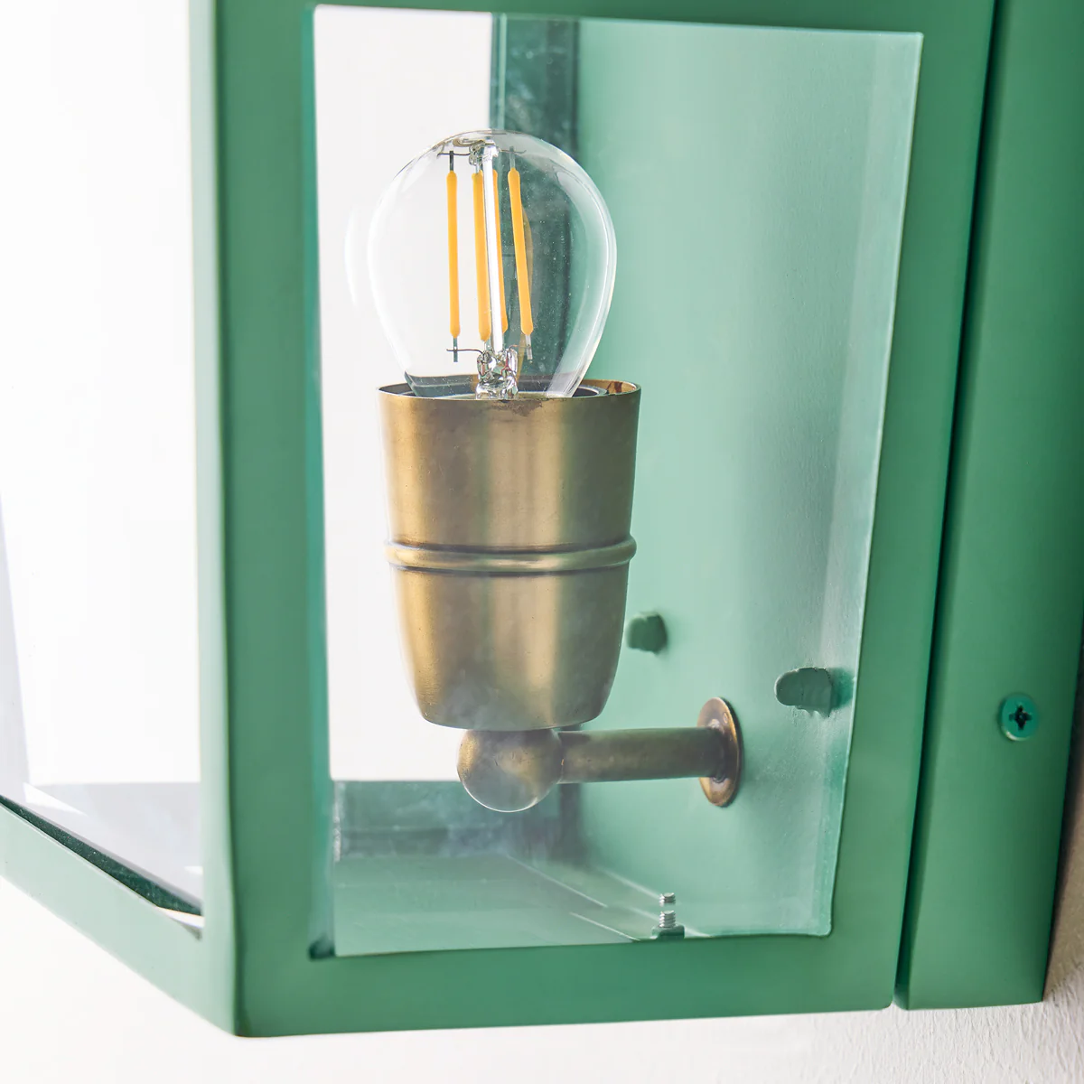 Majorelle ip44 wall lantern in Sage - Image 8
