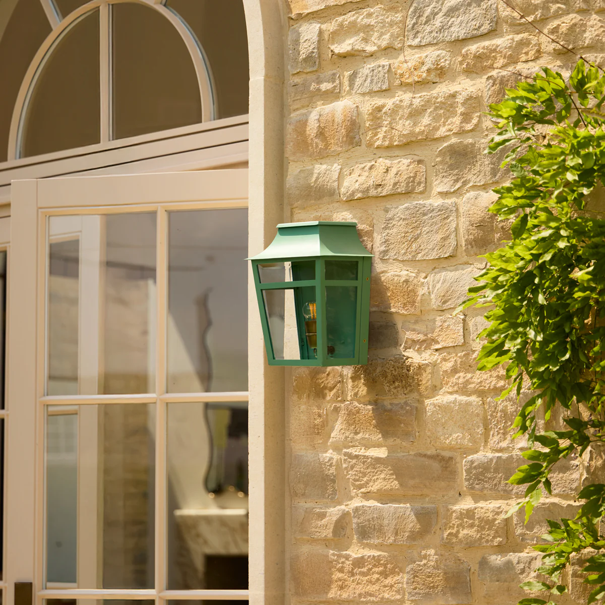 Majorelle ip44 wall lantern in Sage - Image 9