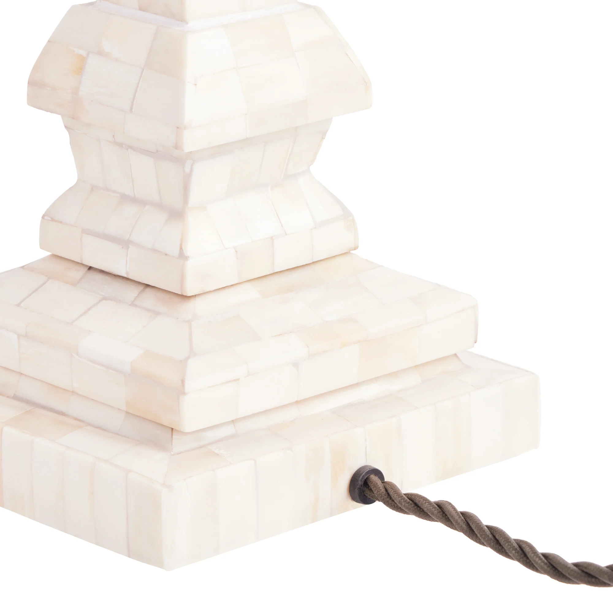 Makalu table lamp in bone - Image 6