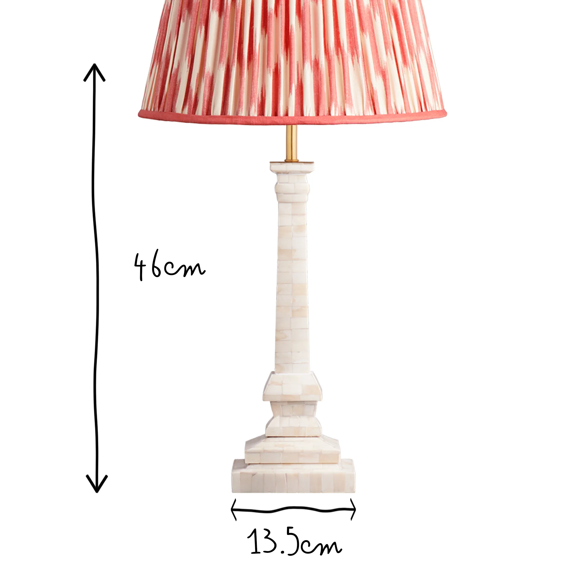 Makalu table lamp in bone - Image 9