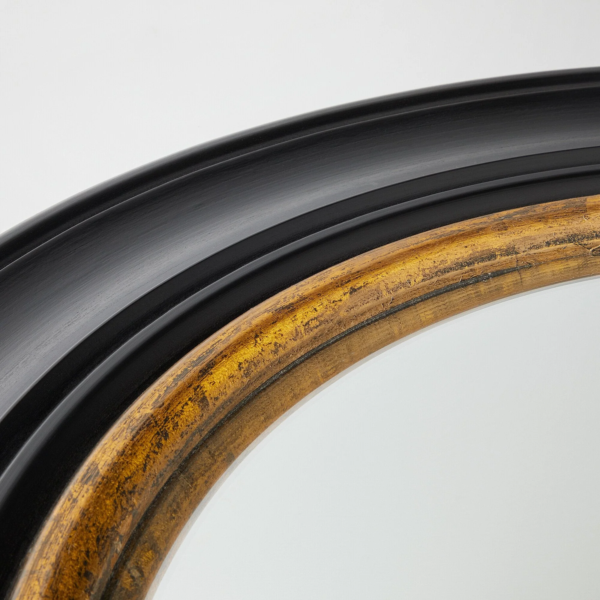 Marlon convex mirror in black and gold - Image 5