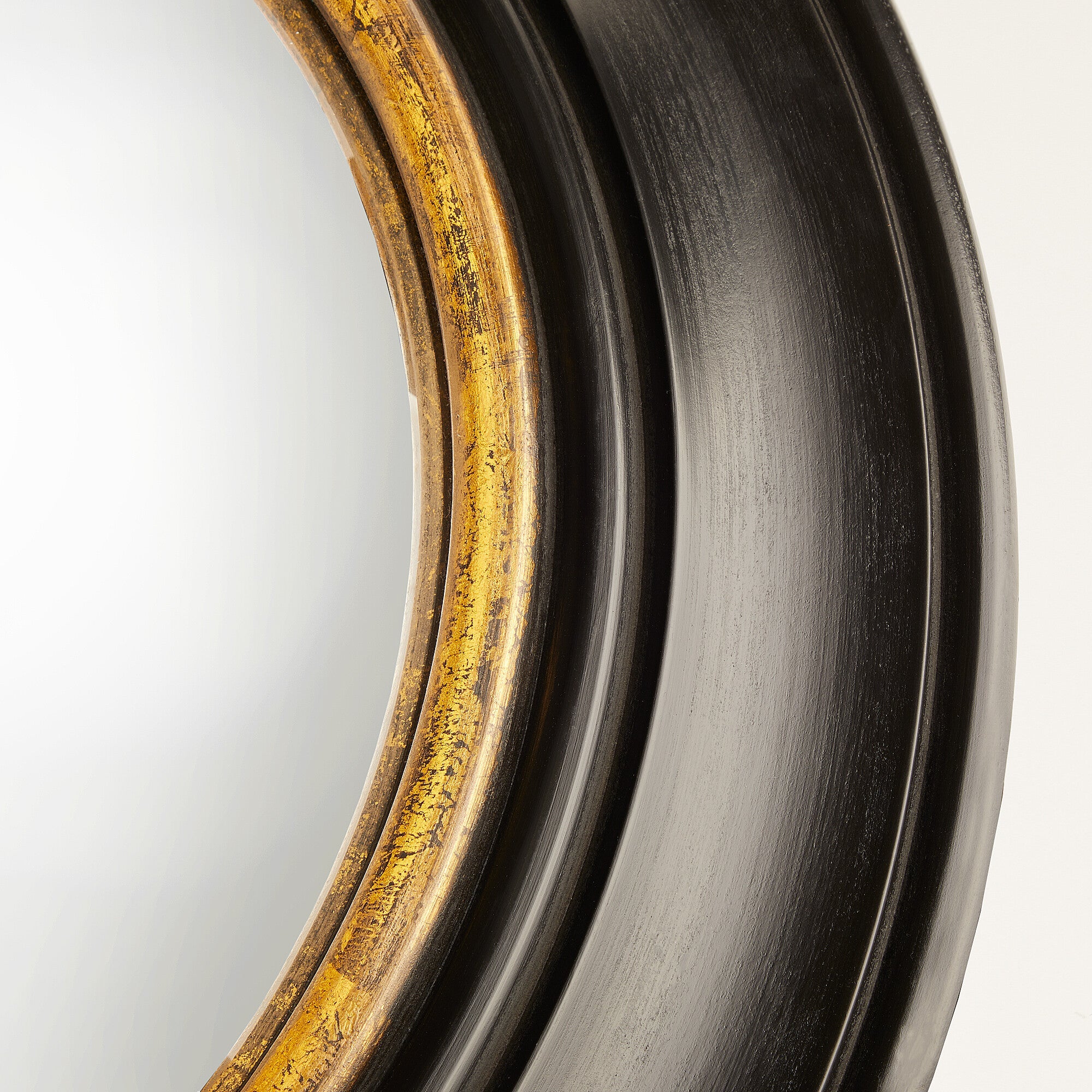 Marlon convex mirror in black and gold - Image 6