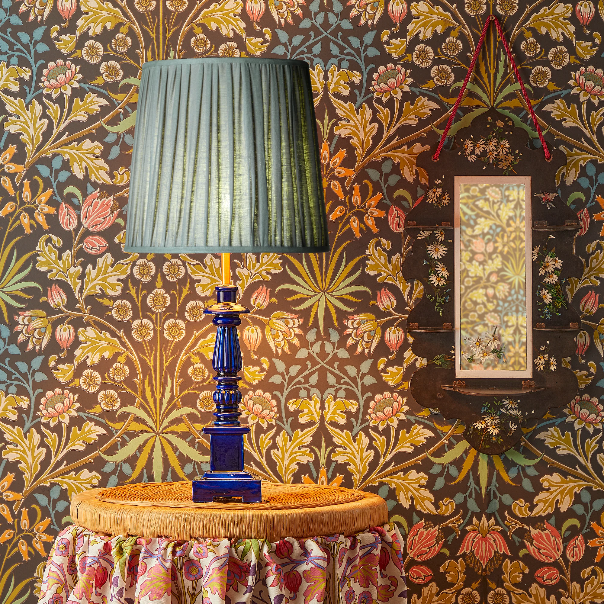 May table lamp in majorelle blue - Image 2