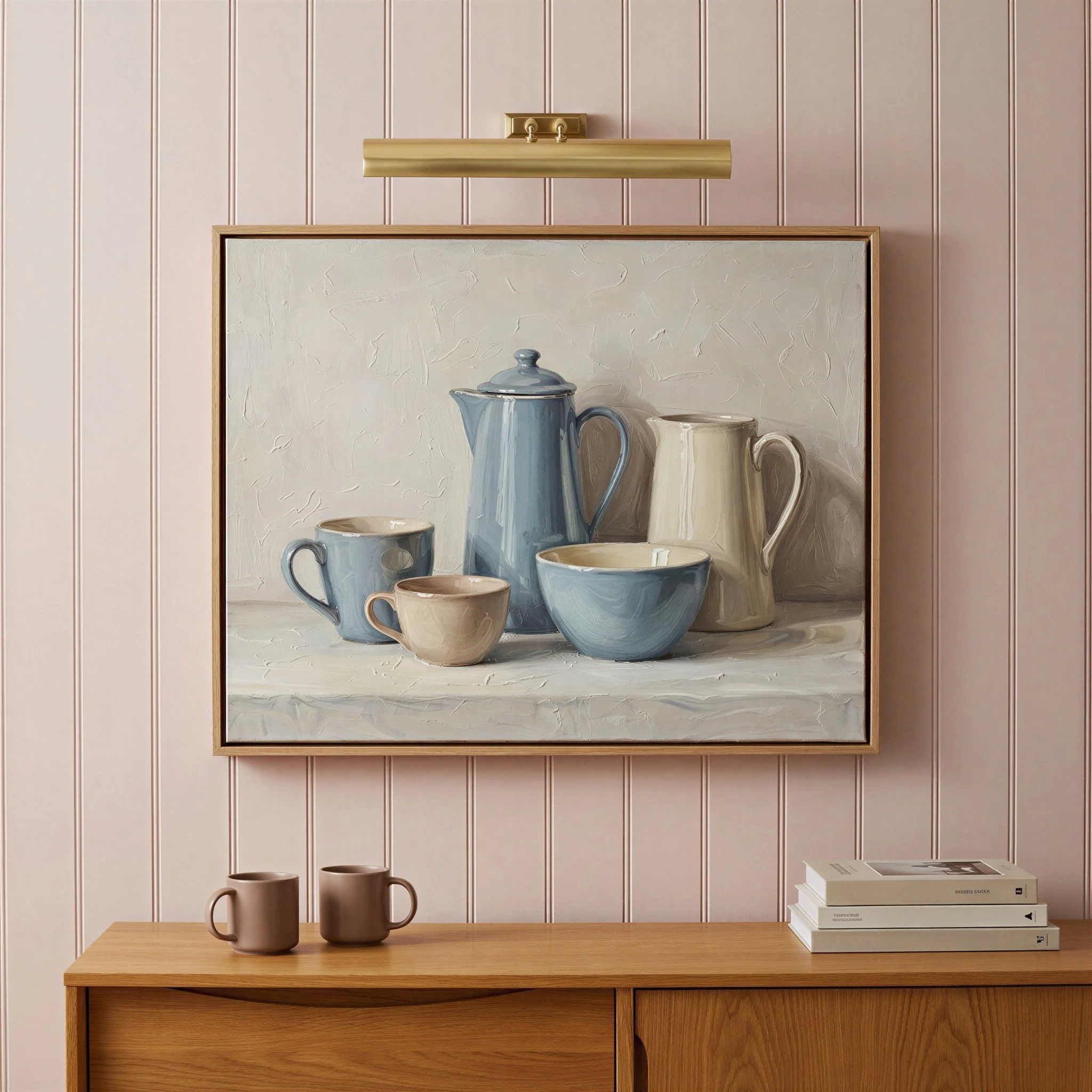 Medium Lautrec picture light in antique brass - Image 8