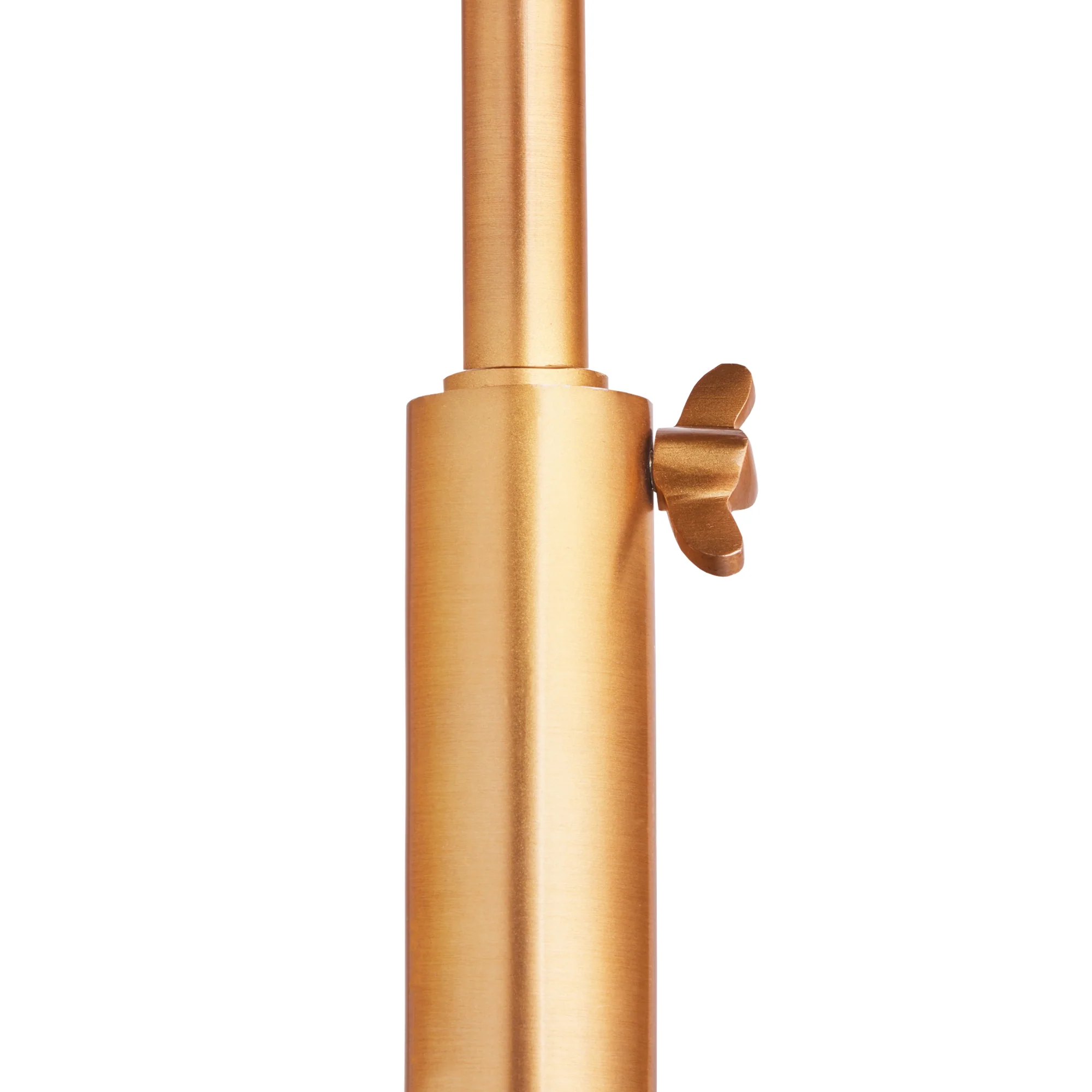 Meridian standing lamp in brass with marble base - Image 5