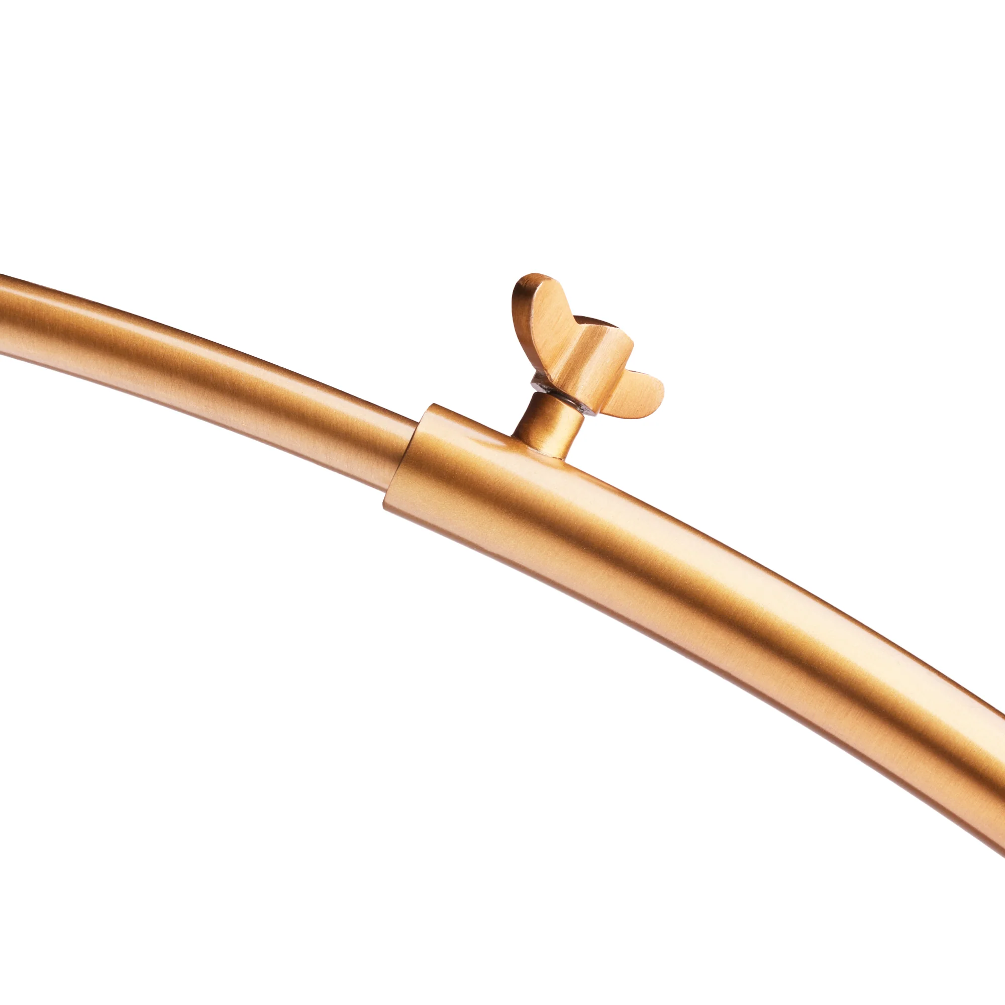 Meridian standing lamp in brass with marble base - Image 6