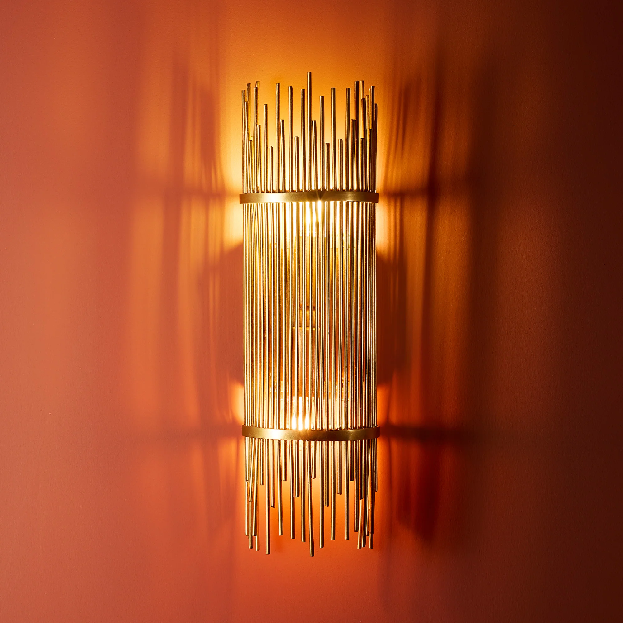Mika wall light in antique brass - Image 6