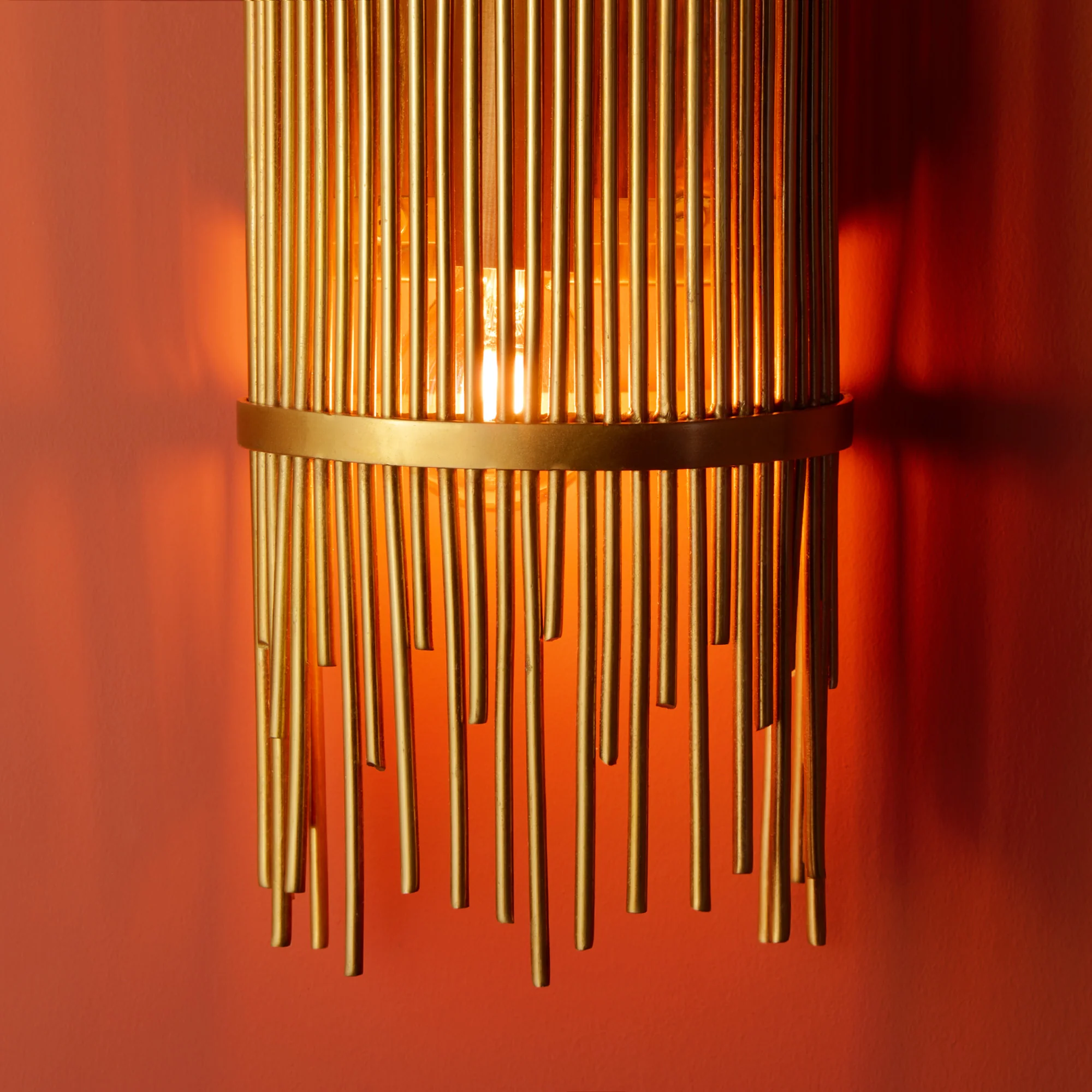 Mika wall light in antique brass - Image 9