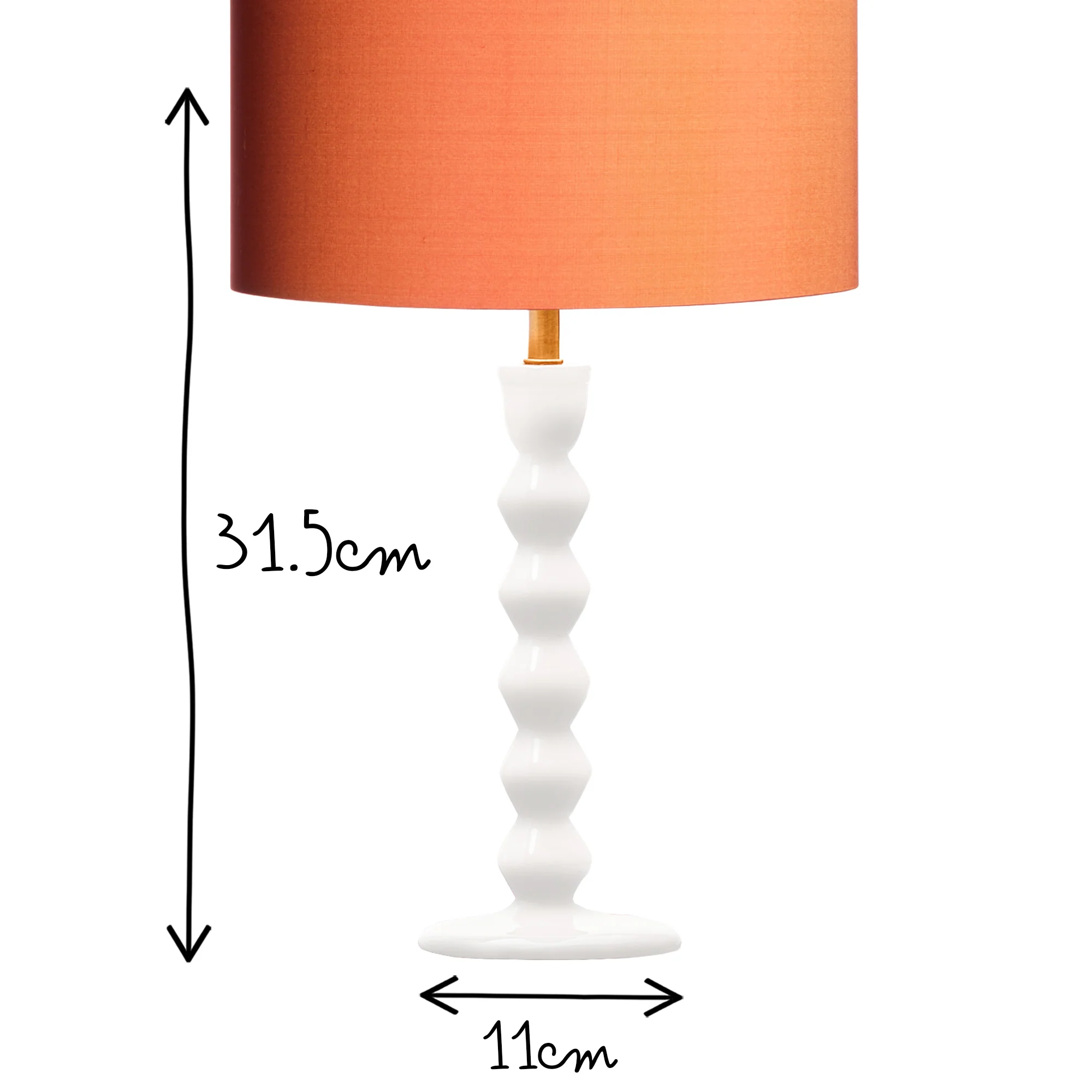 Mildred table lamp in white - Image 9