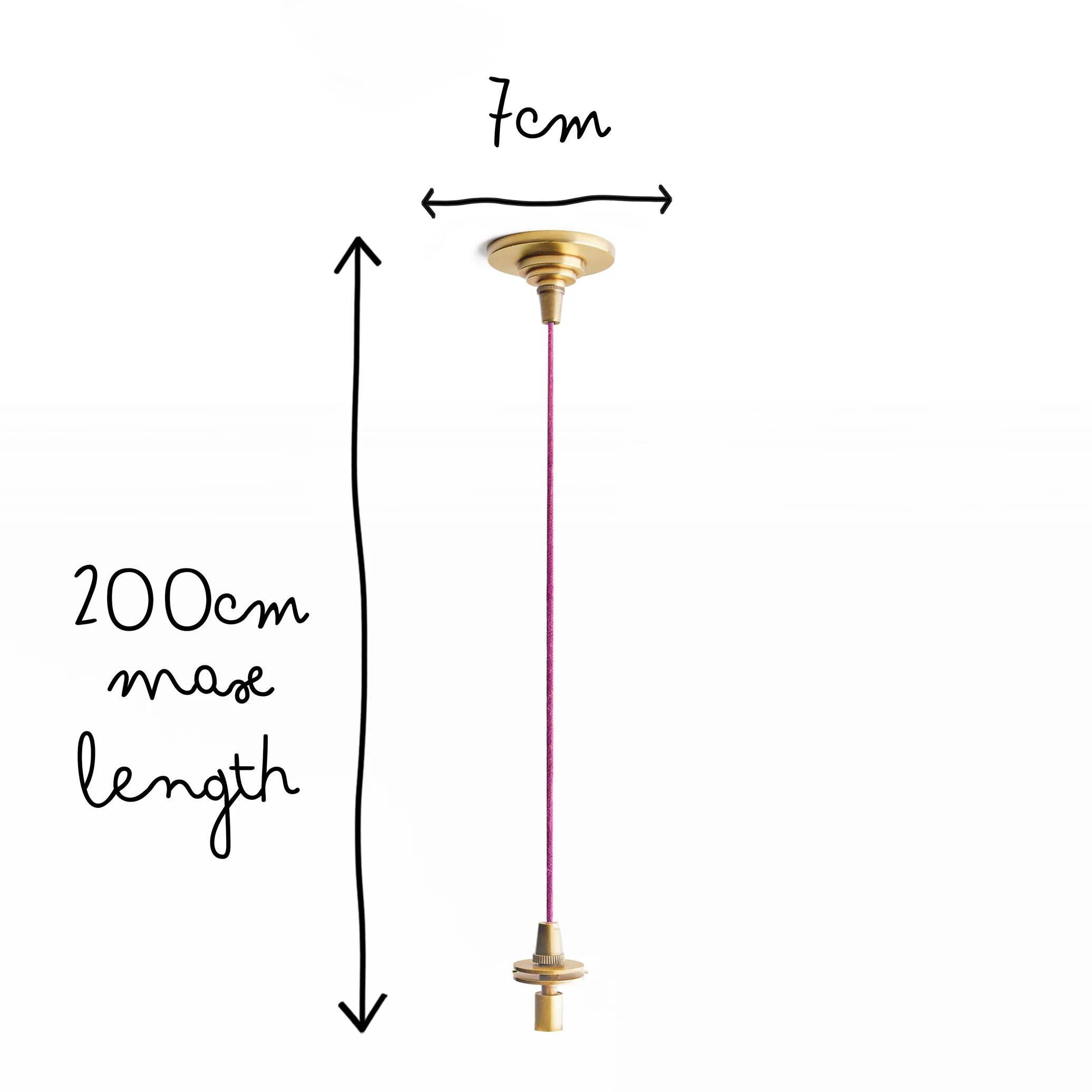 Mini elbow rechargeable pendant kit in antique brass - Image 9