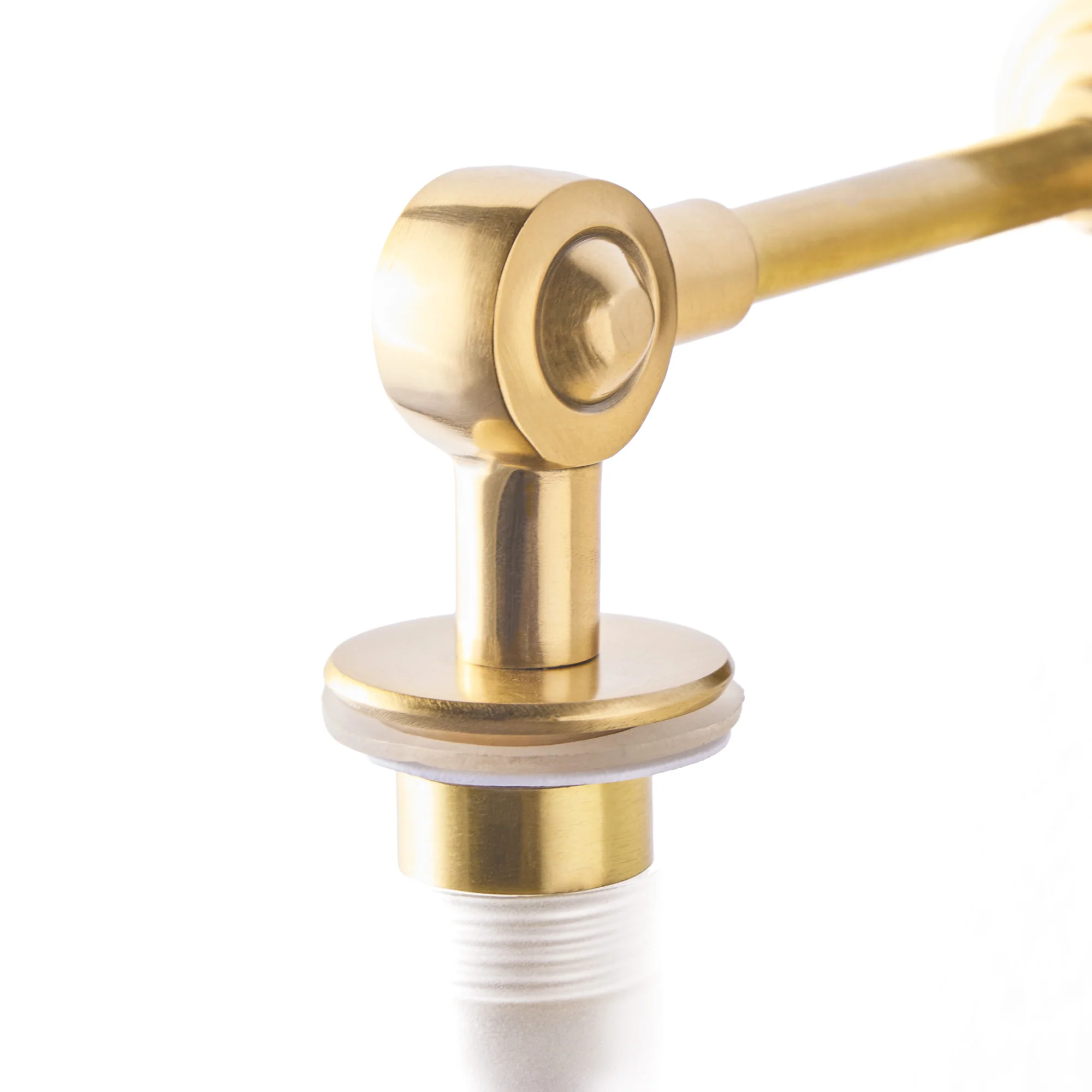 Mini elbow wall fitting IP44 in antique brass - Image 5
