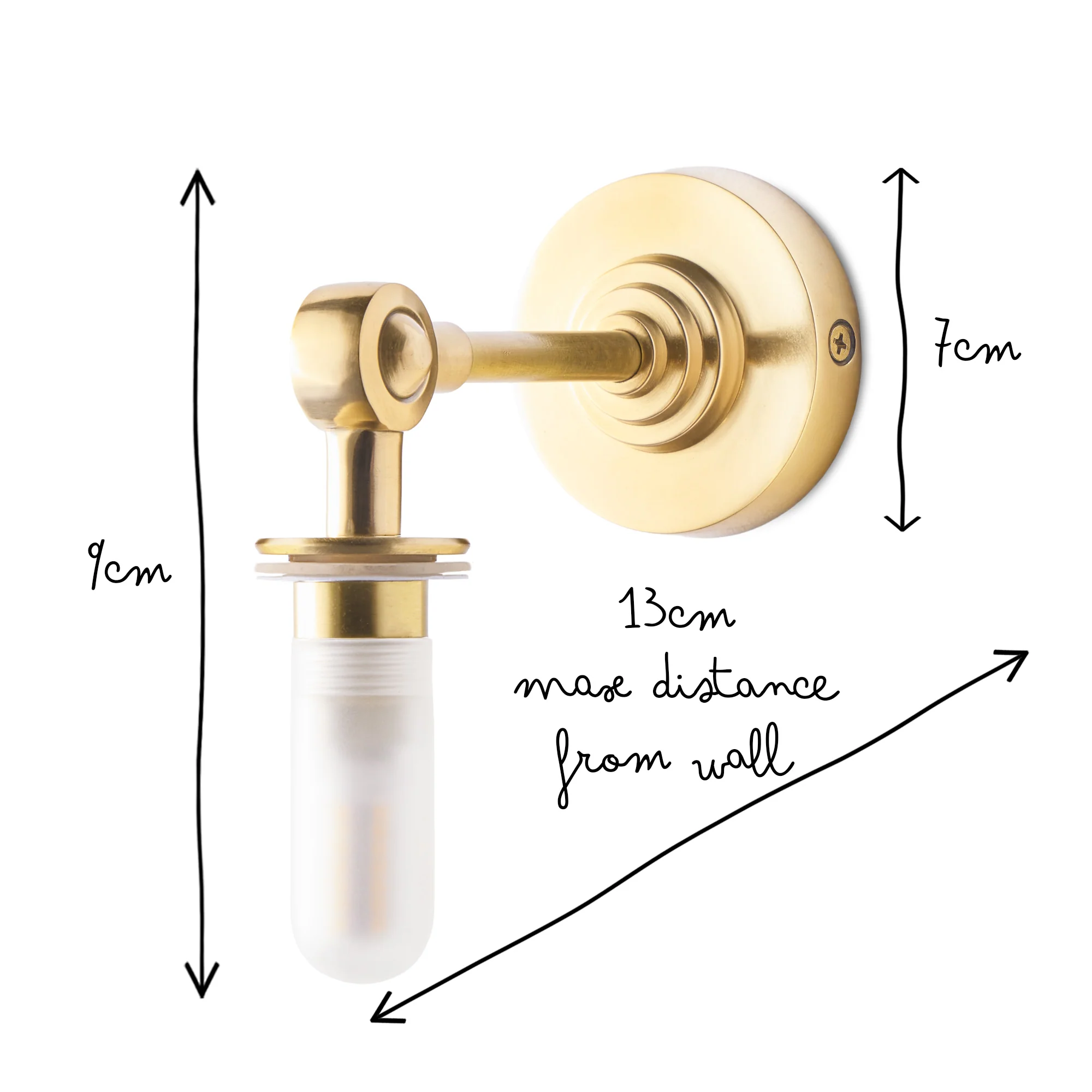 Mini elbow wall fitting IP44 in antique brass - Image 7