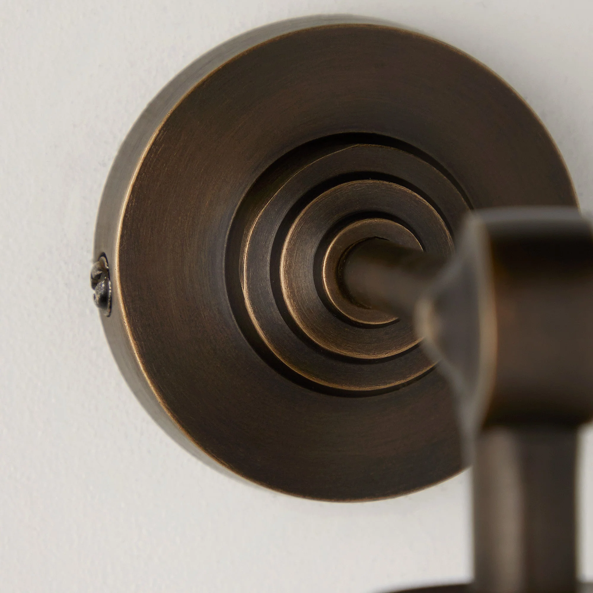 Mini elbow wall fitting IP44 in antique bronze - Image 4